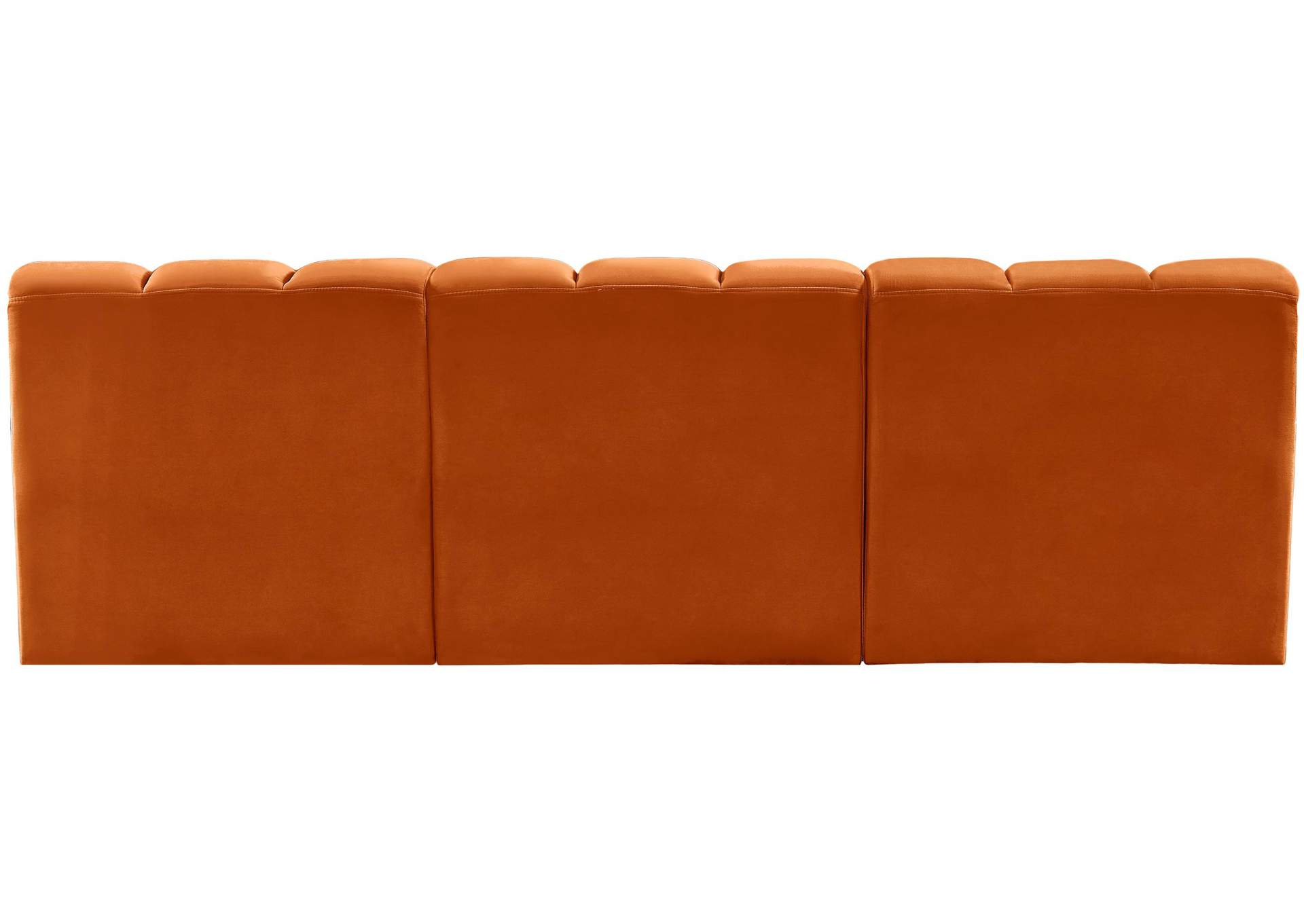 Arc Cognac Velvet Modular Sofa,Meridian Furniture