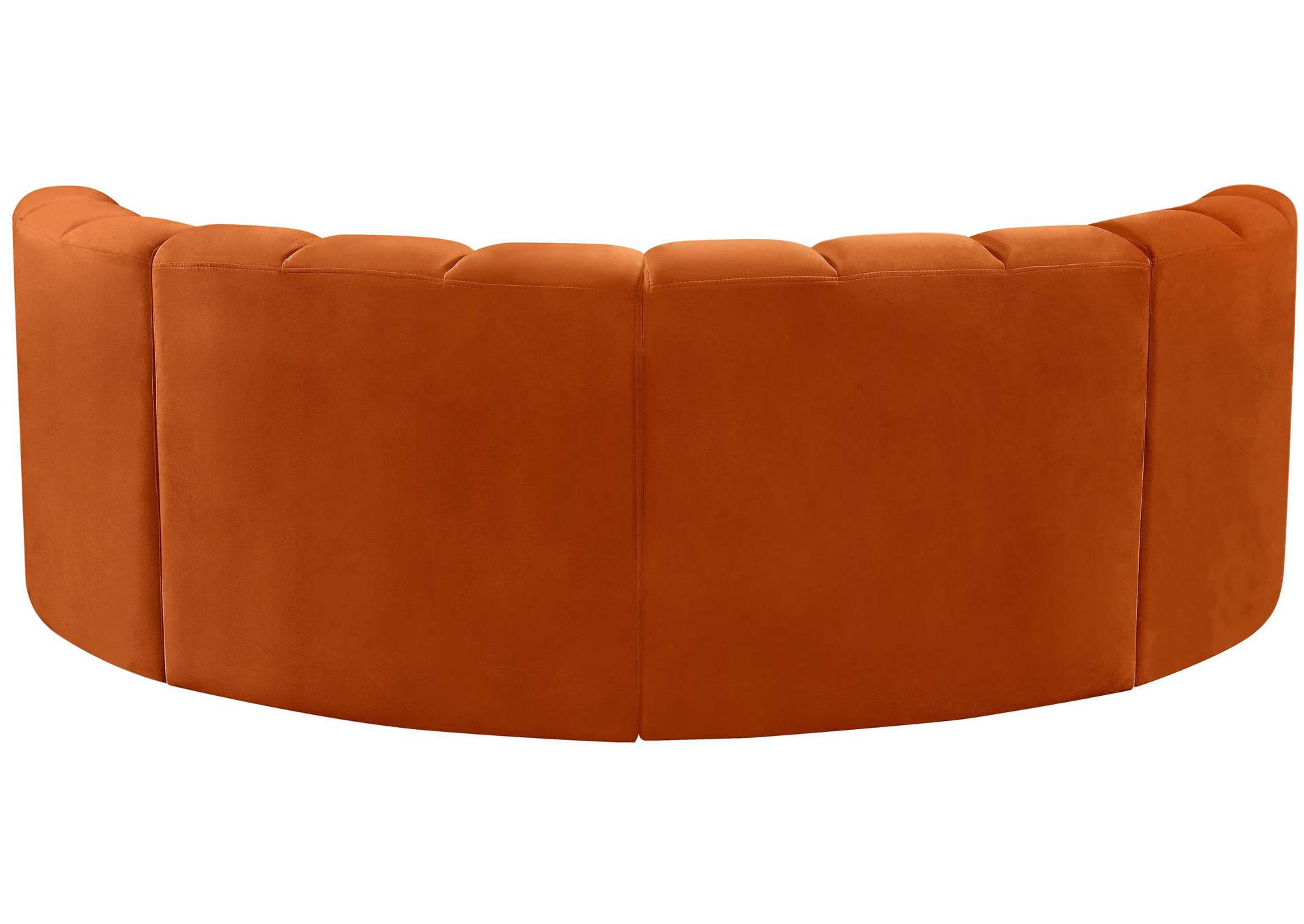 Arc Cognac Velvet Modular Sofa,Meridian Furniture