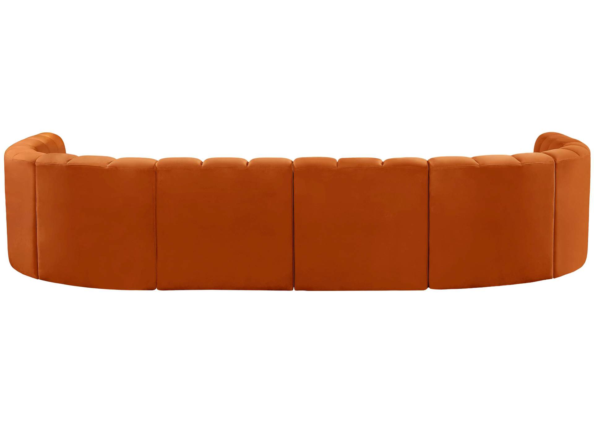 Arc Cognac Velvet Modular Sofa,Meridian Furniture