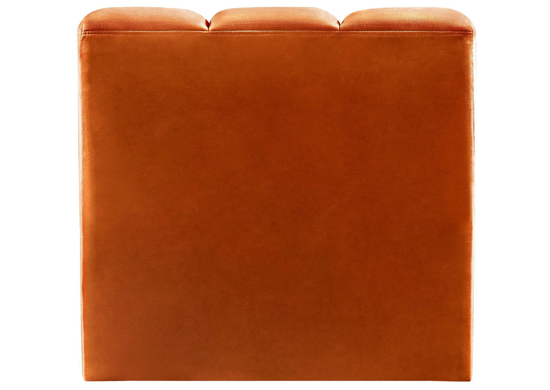 Arc Cognac Velvet Straight Chair,Meridian Furniture