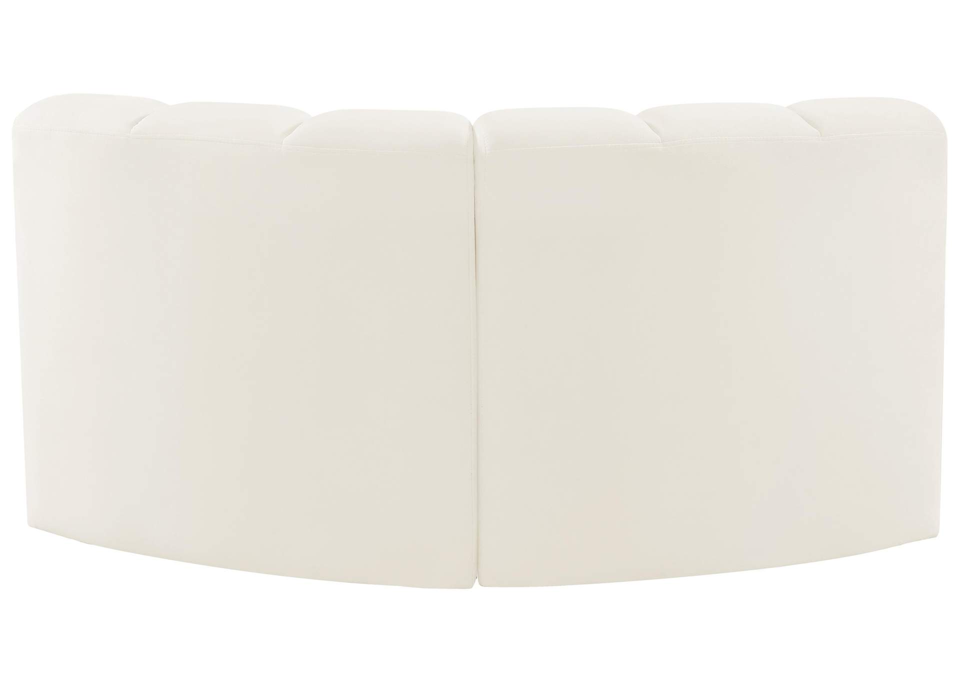 Arc Cream Velvet Modular Sofa,Meridian Furniture