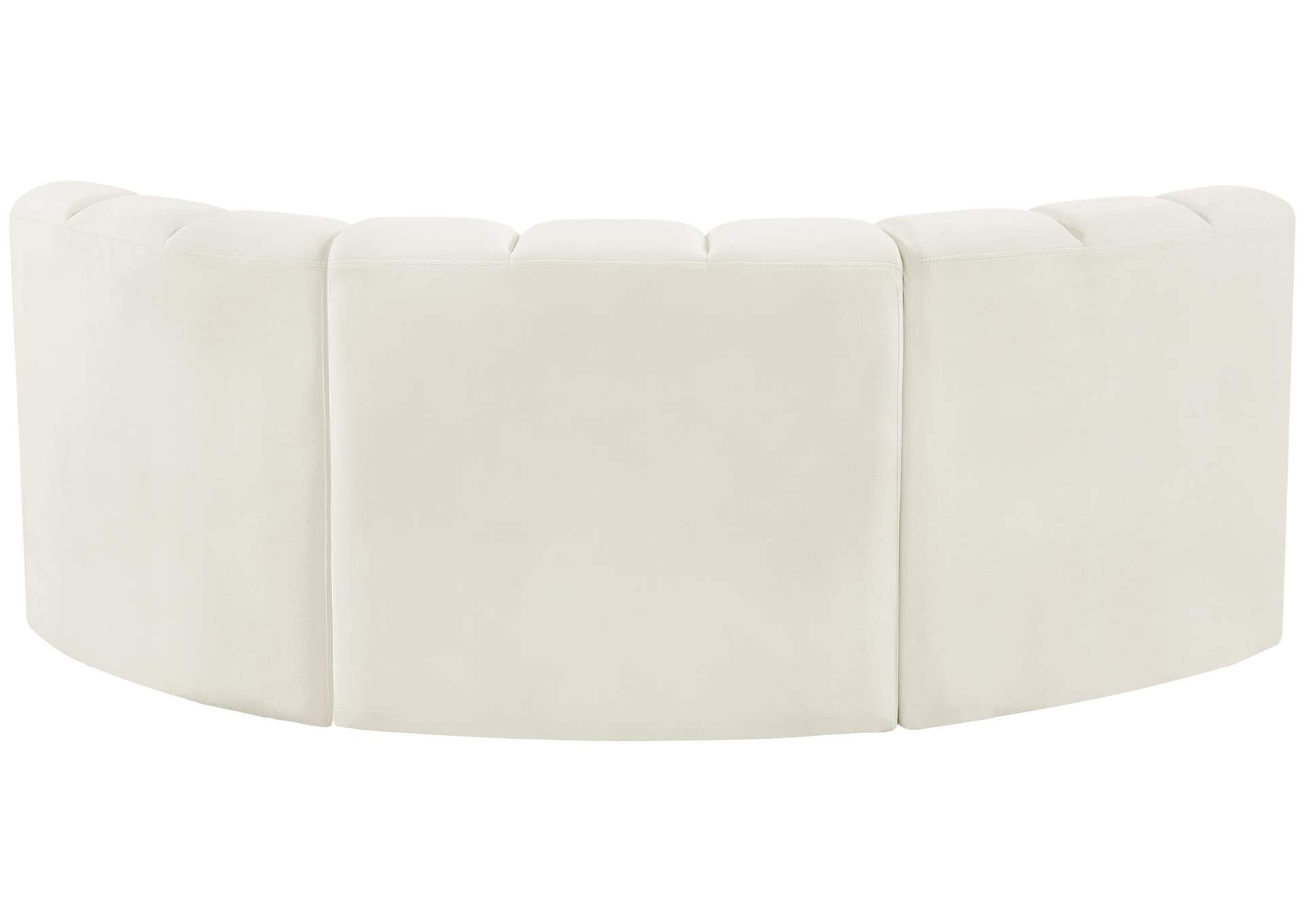 Arc Cream Velvet Modular Sofa,Meridian Furniture