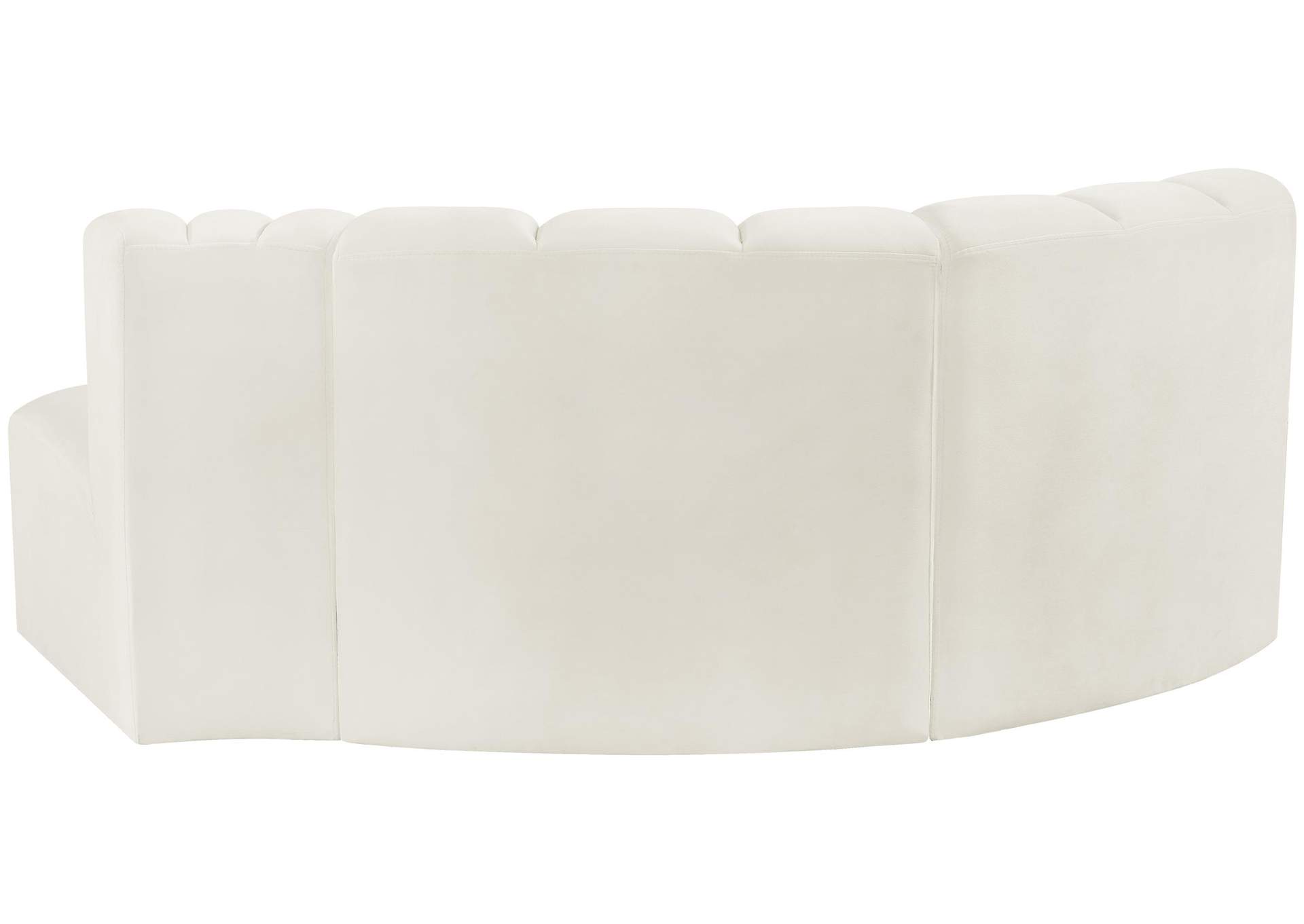 Arc Cream Velvet Modular Sofa,Meridian Furniture