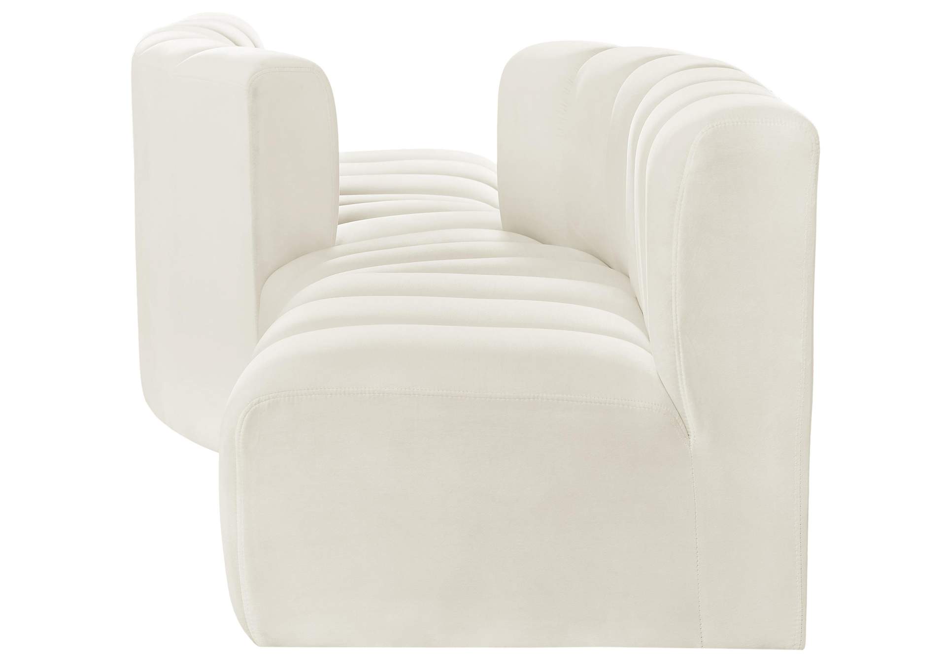 Arc Cream Velvet Modular Sofa,Meridian Furniture