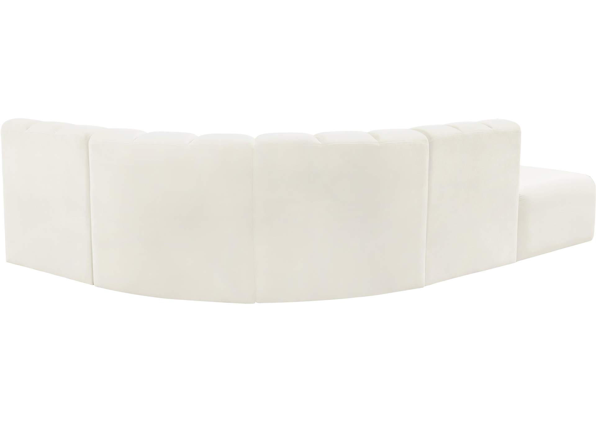 Arc Cream Velvet Modular Sofa,Meridian Furniture