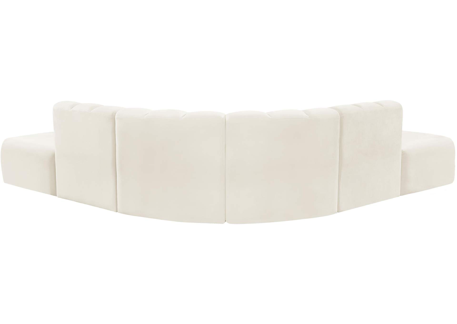 Arc Cream Velvet Modular Sofa,Meridian Furniture