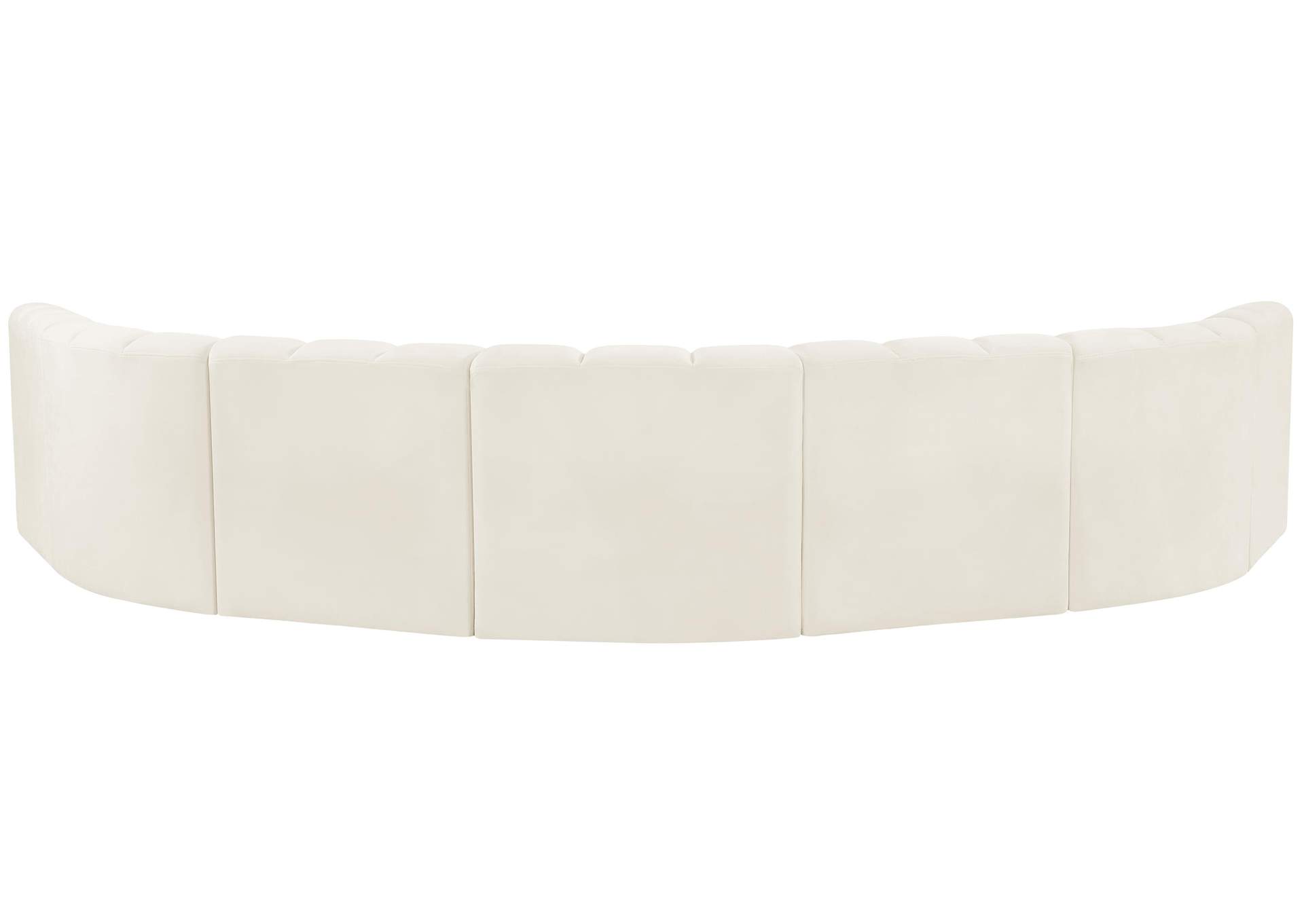 Arc Cream Velvet Modular Sofa,Meridian Furniture