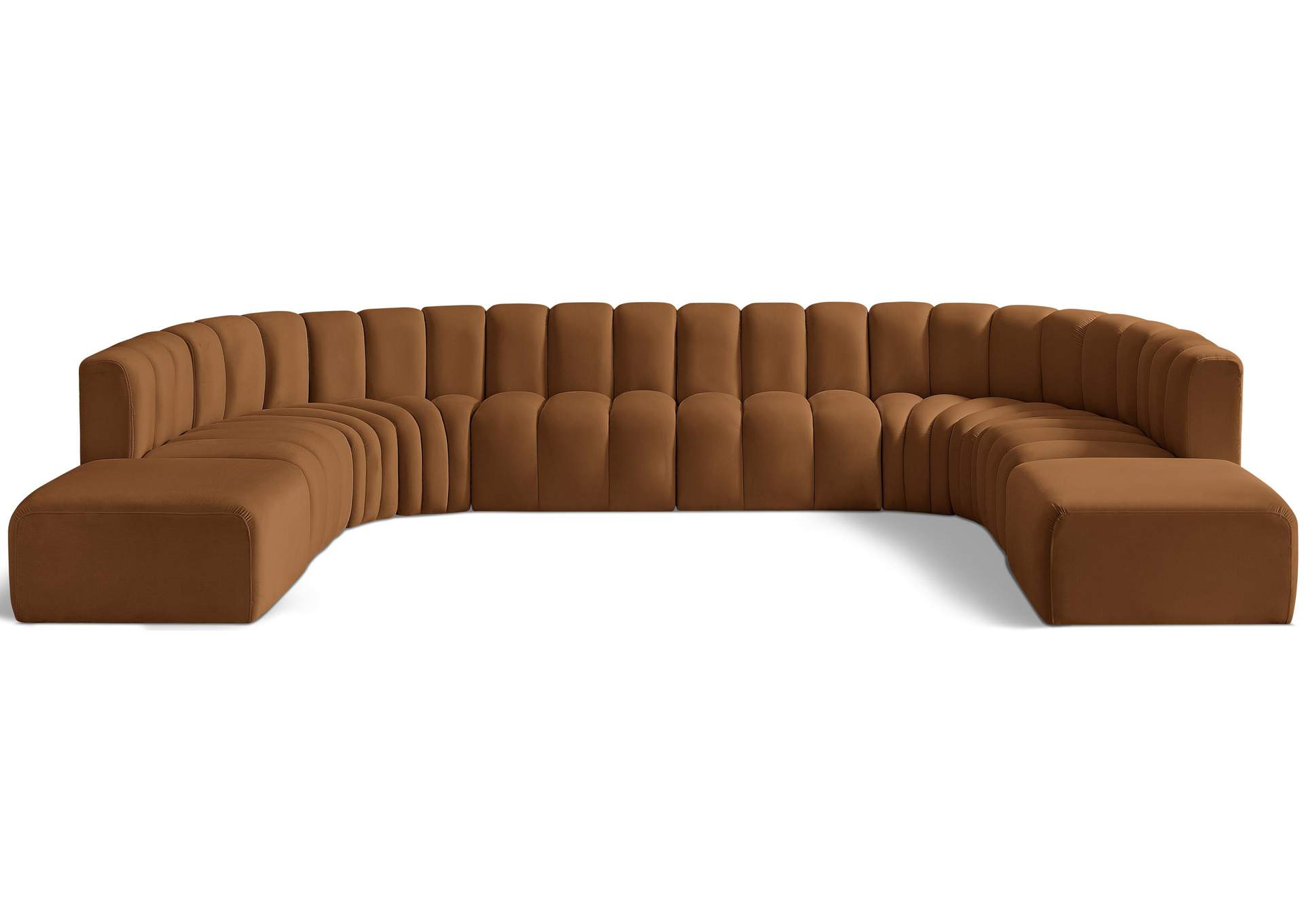 Arc Saddle Velvet Modular Sofa,Meridian Furniture