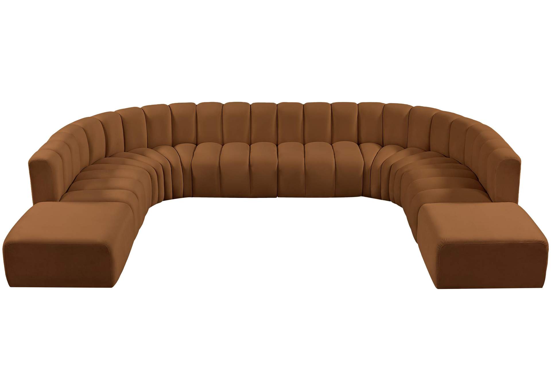 Arc Saddle Velvet Modular Sofa,Meridian Furniture