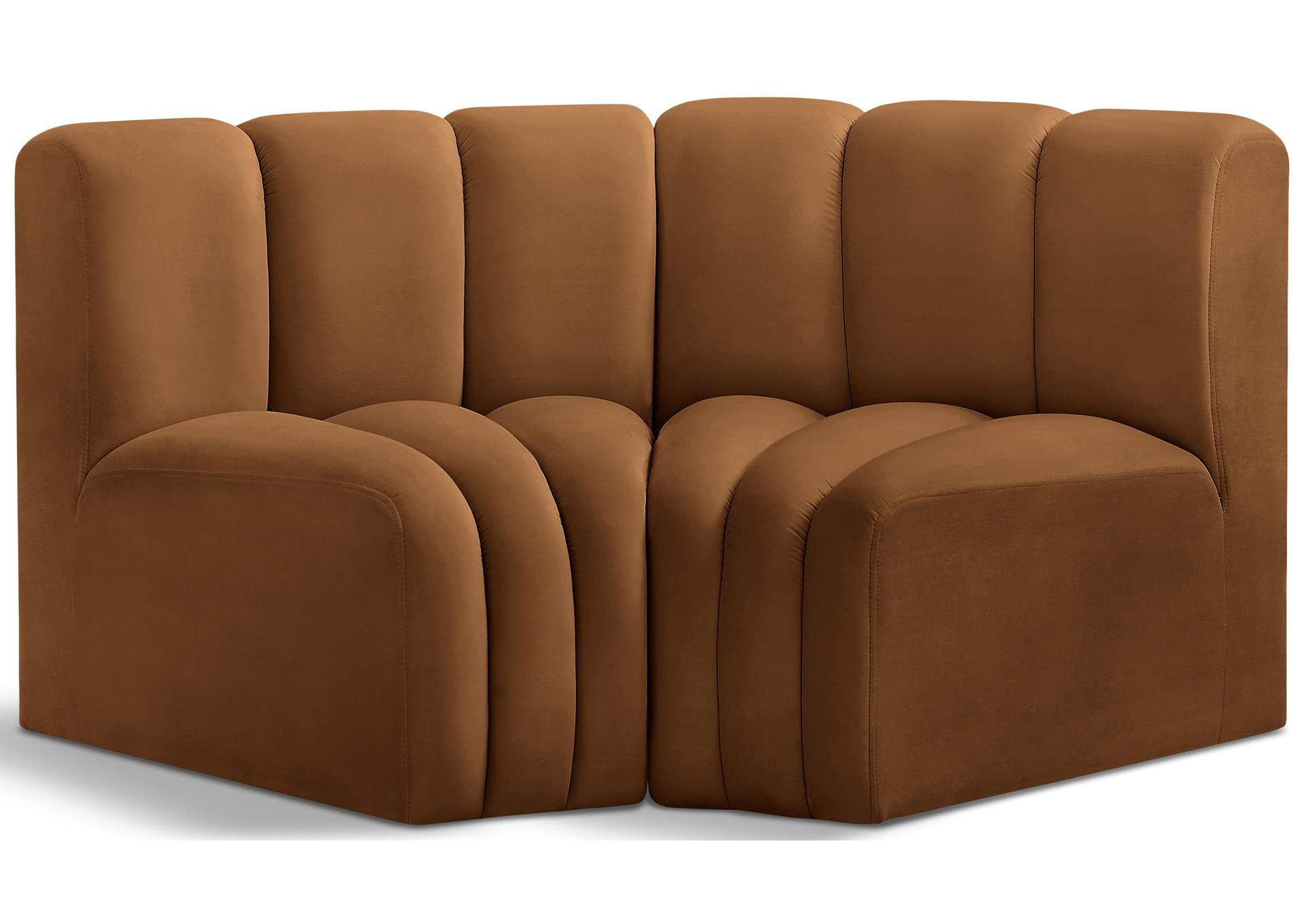 Arc Saddle Velvet Modular Sofa,Meridian Furniture