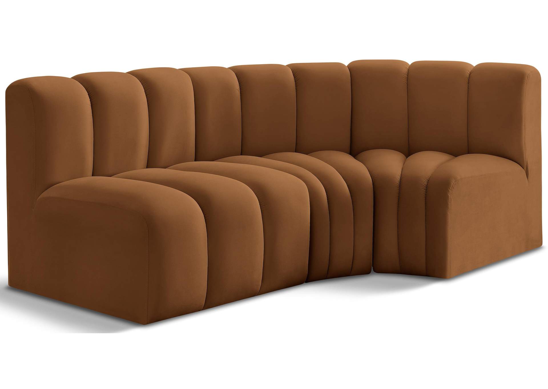 Arc Saddle Velvet Modular Sofa,Meridian Furniture