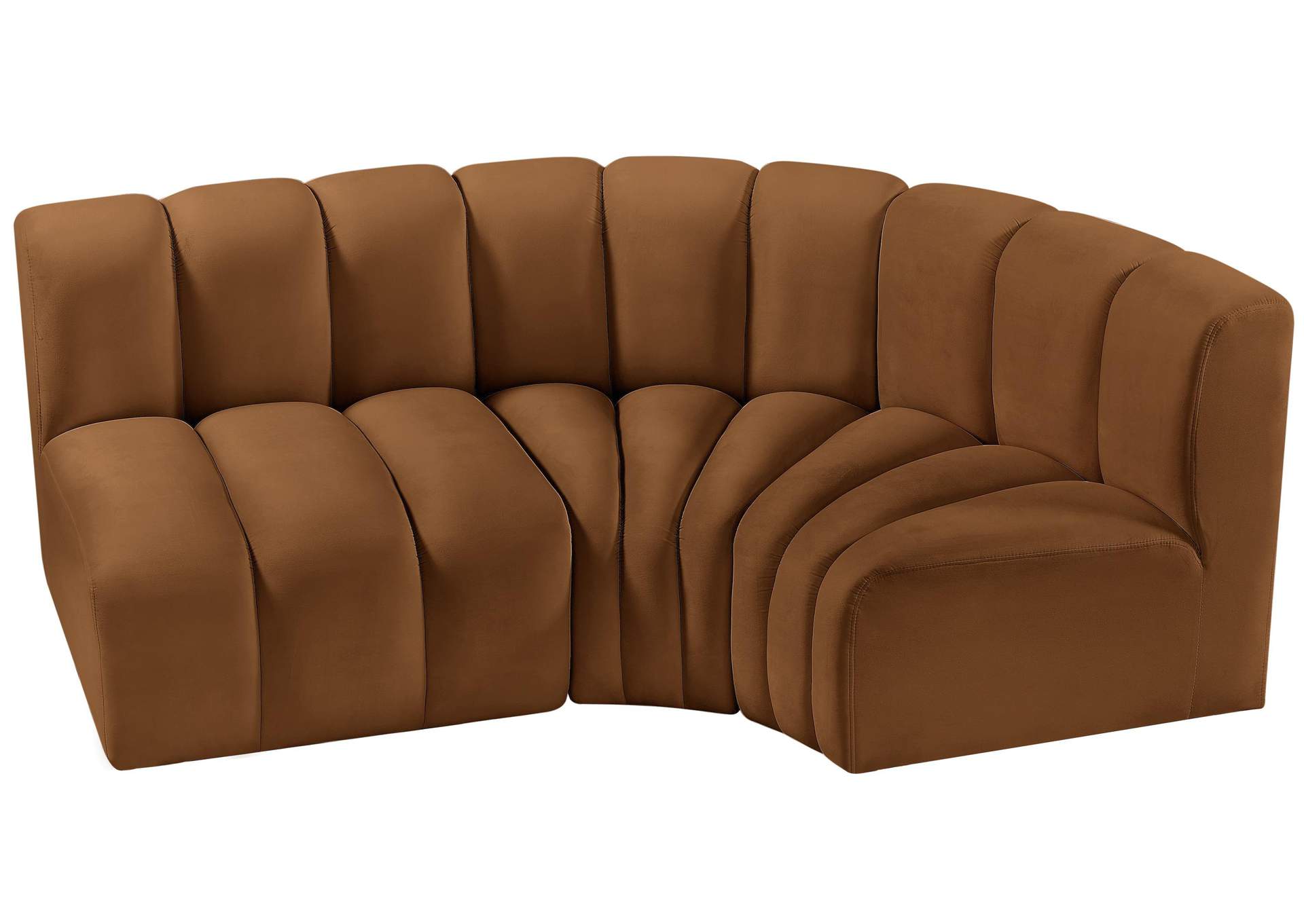 Arc Saddle Velvet Modular Sofa,Meridian Furniture