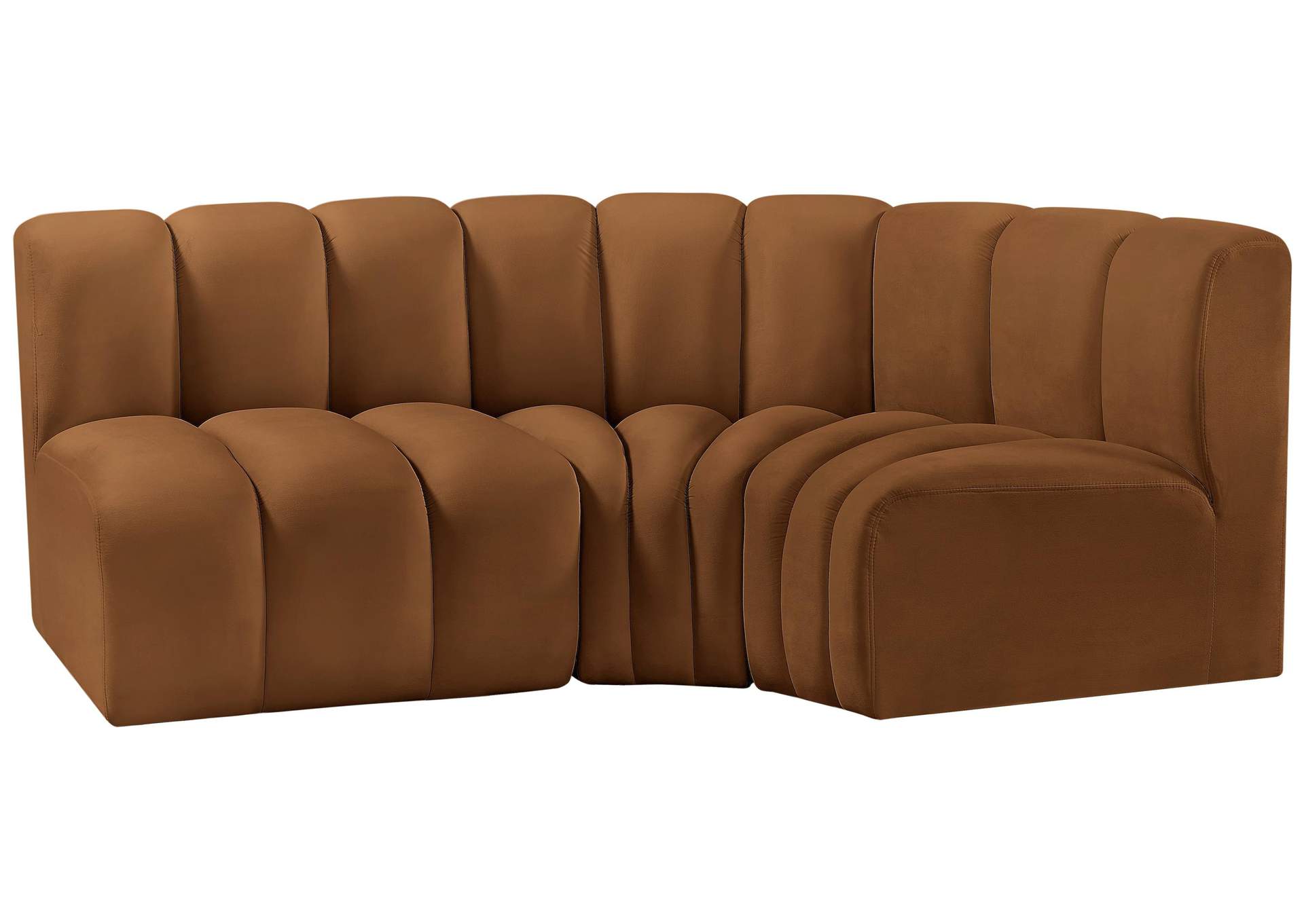 Arc Saddle Velvet Modular Sofa,Meridian Furniture