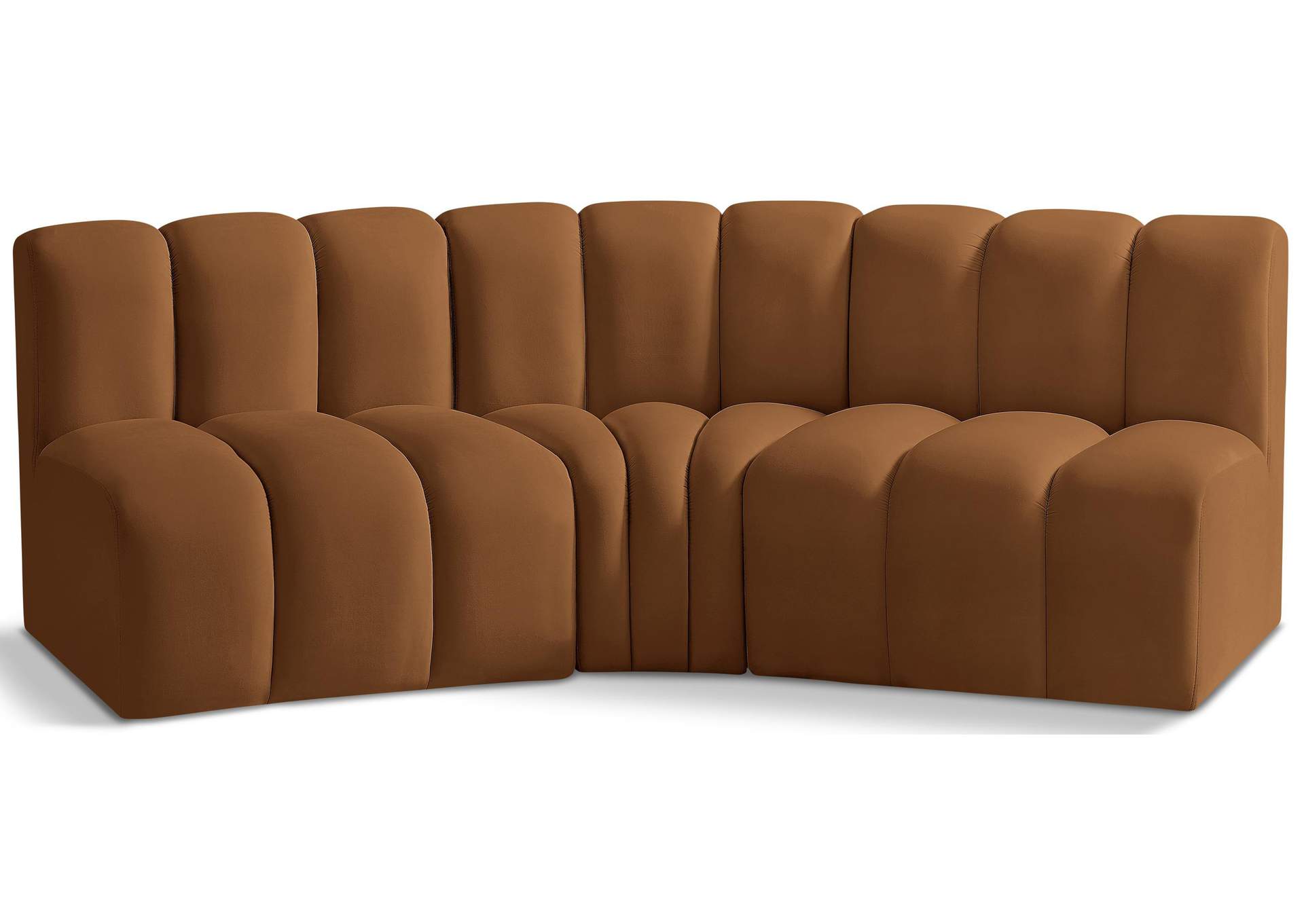 Arc Saddle Velvet Modular Sofa,Meridian Furniture