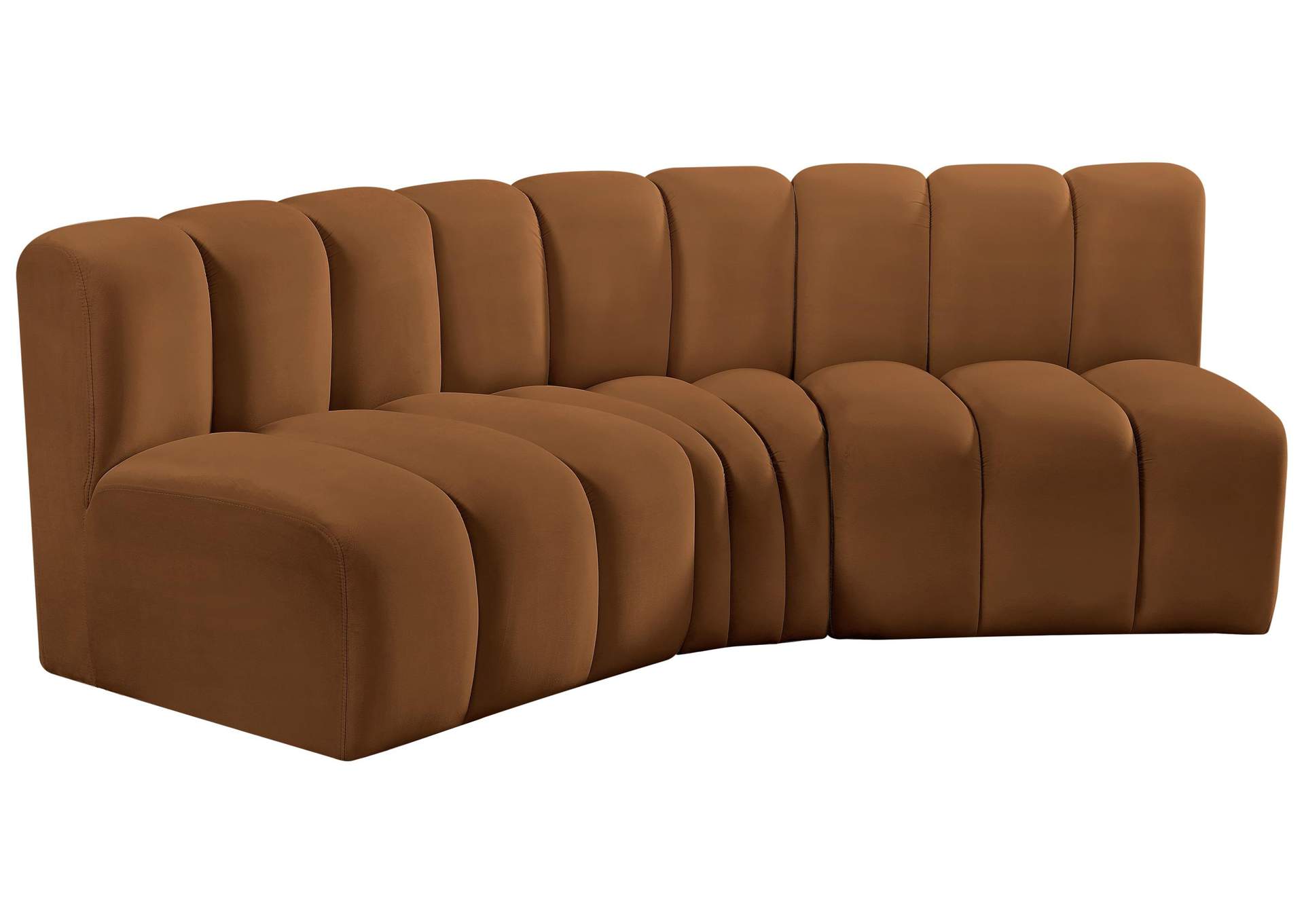 Arc Saddle Velvet Modular Sofa,Meridian Furniture