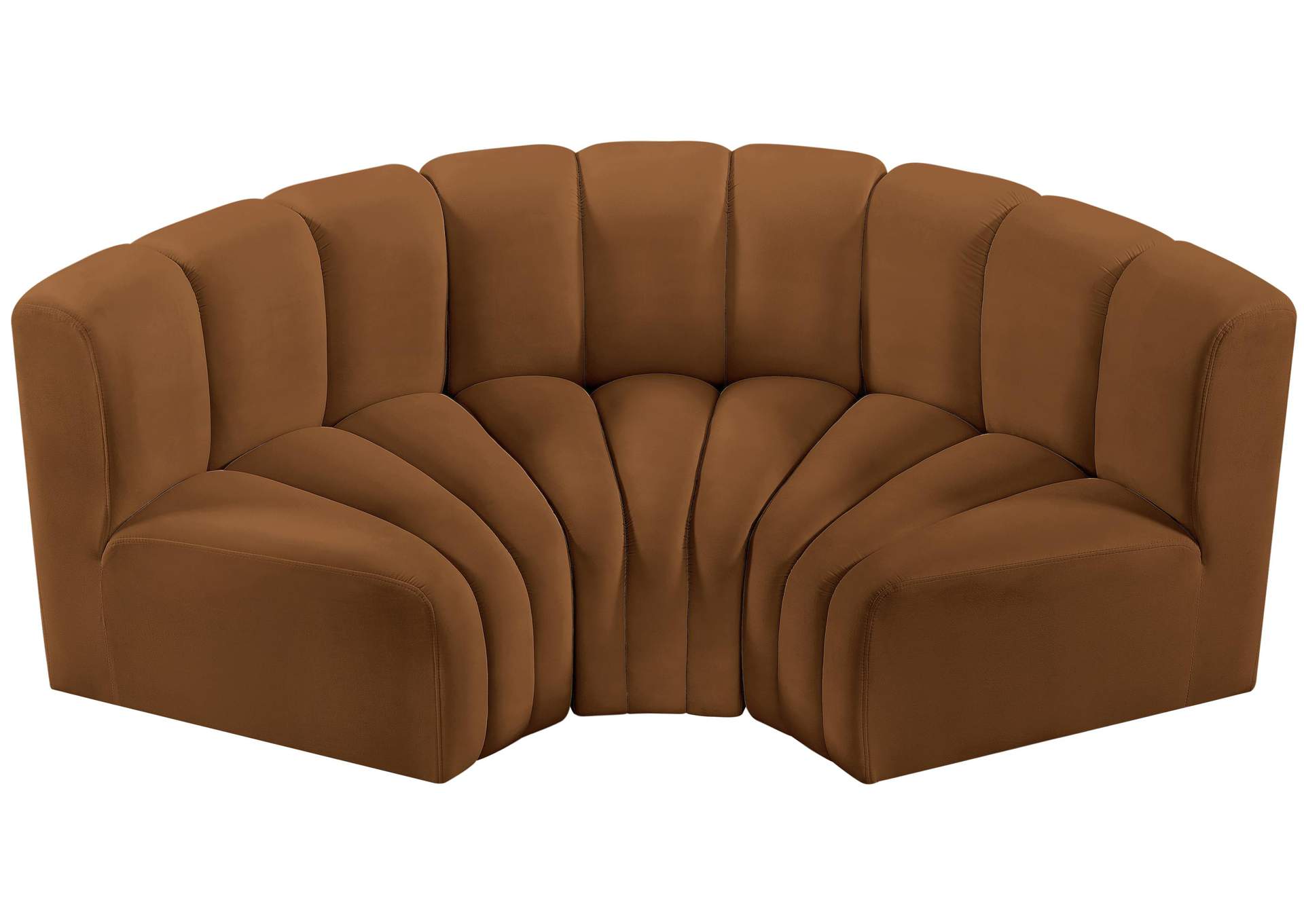 Arc Saddle Velvet Modular Sofa,Meridian Furniture