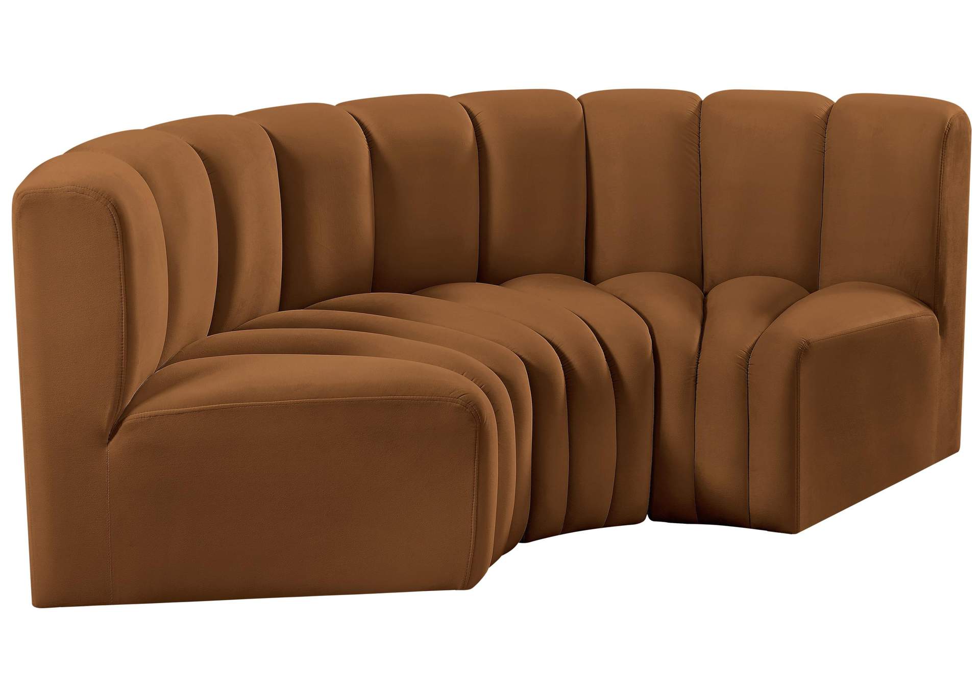 Arc Saddle Velvet Modular Sofa,Meridian Furniture