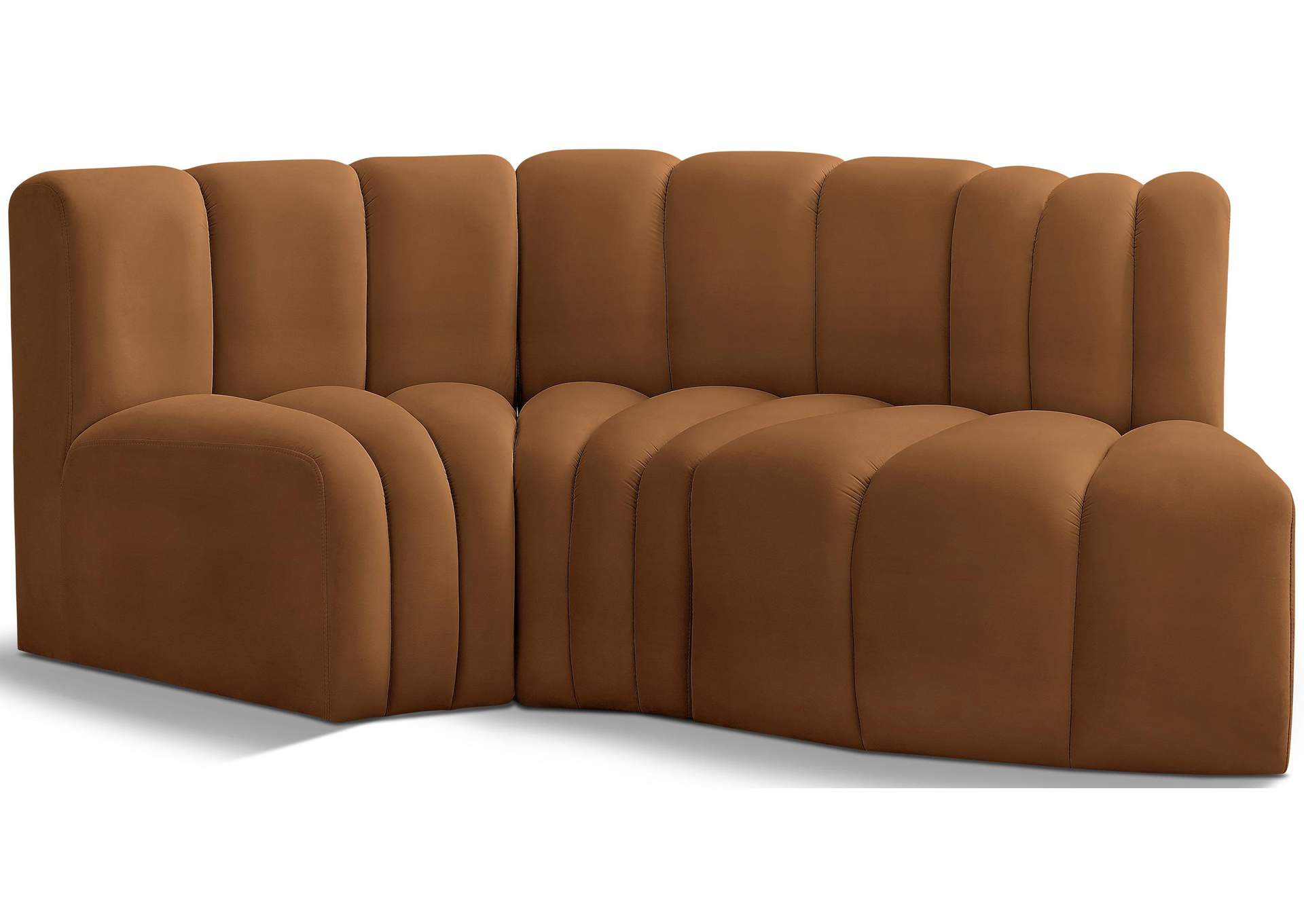 Arc Saddle Velvet Modular Sofa,Meridian Furniture