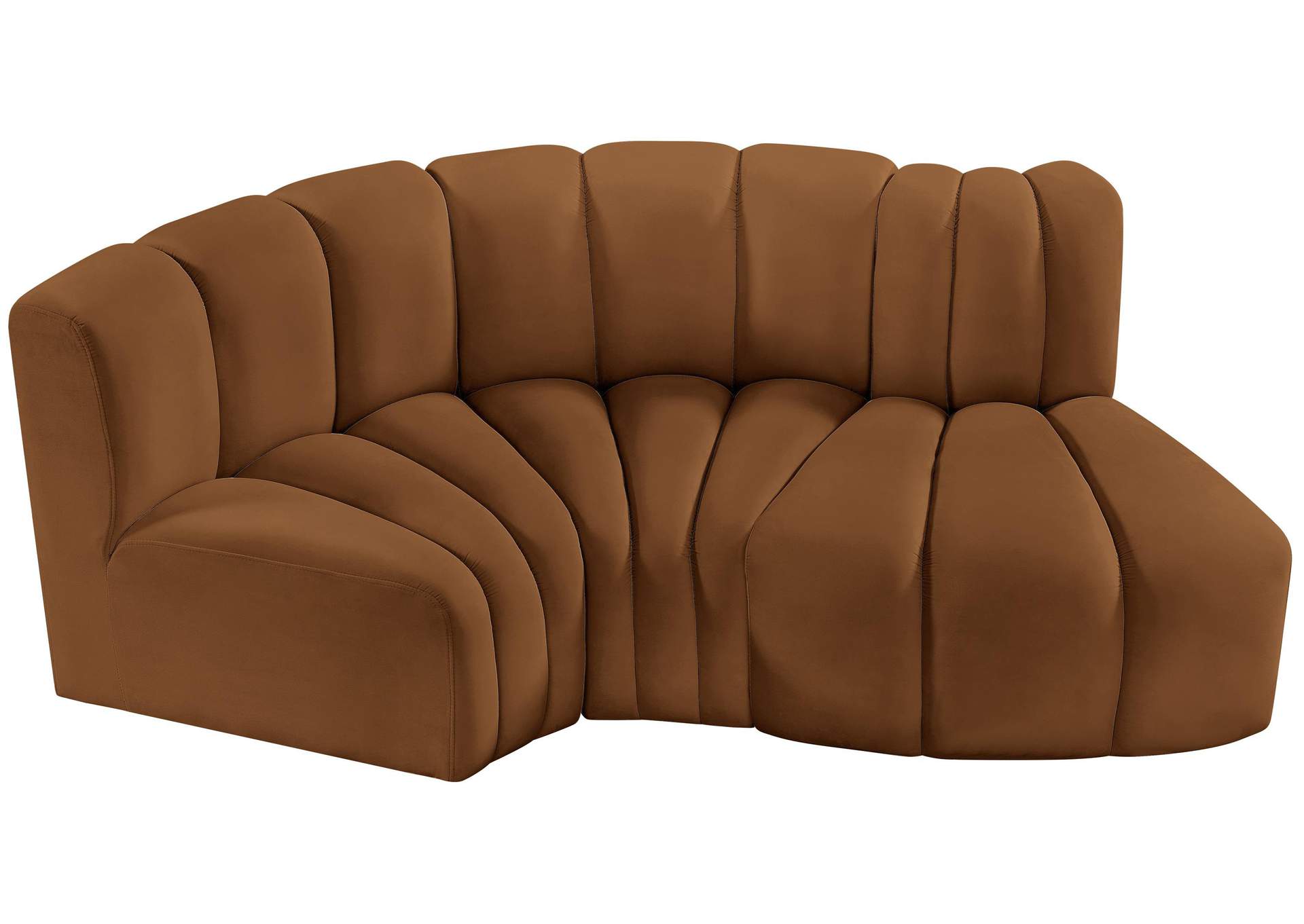 Arc Saddle Velvet Modular Sofa,Meridian Furniture