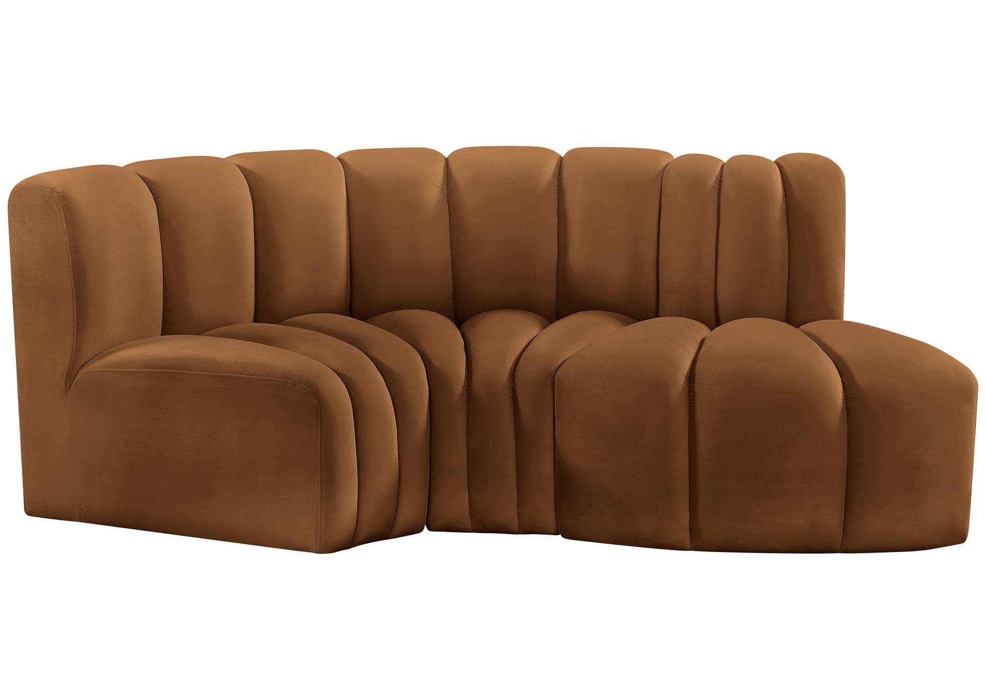 Arc Saddle Velvet Modular Sofa,Meridian Furniture