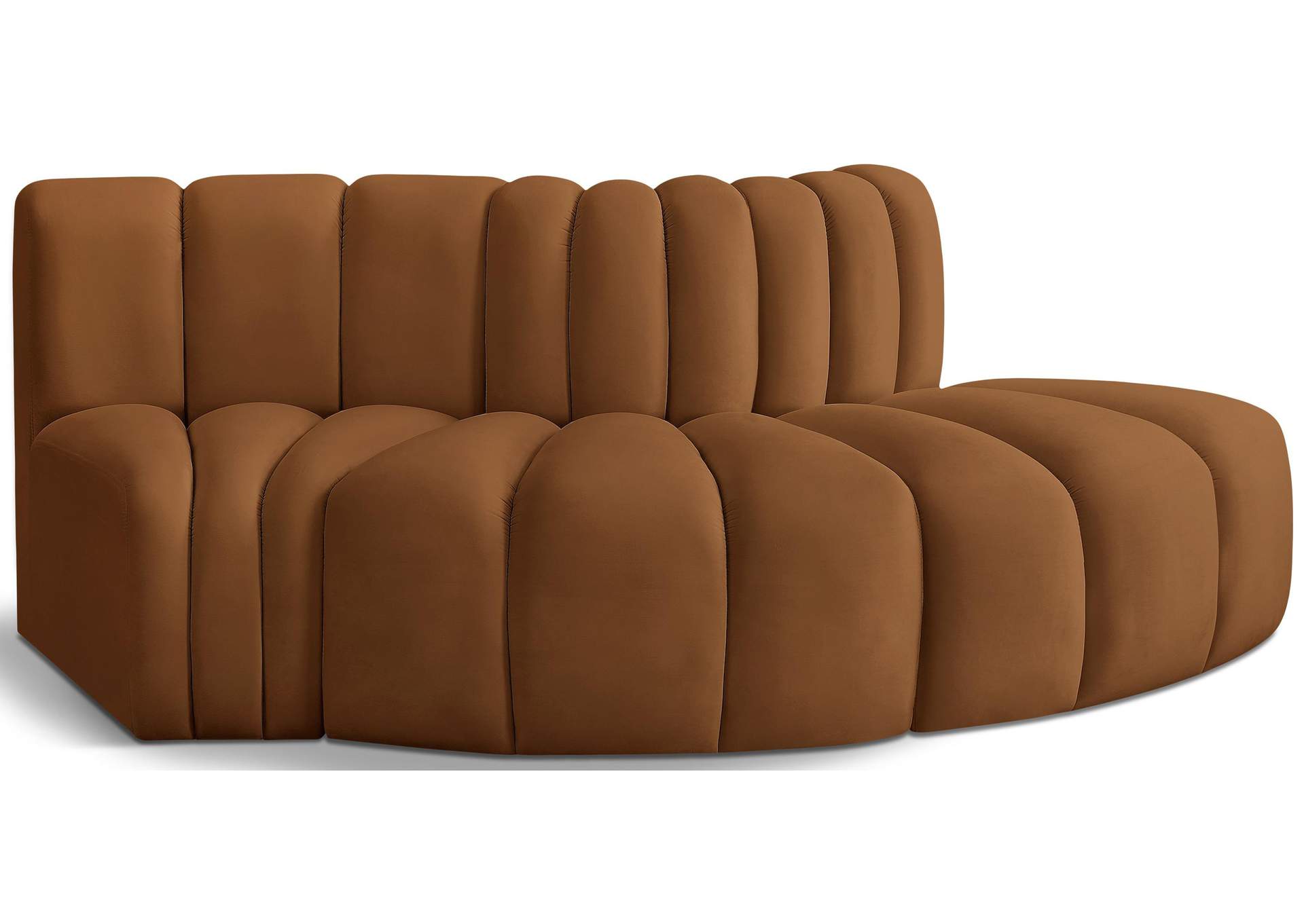 Arc Saddle Velvet Modular Sofa,Meridian Furniture