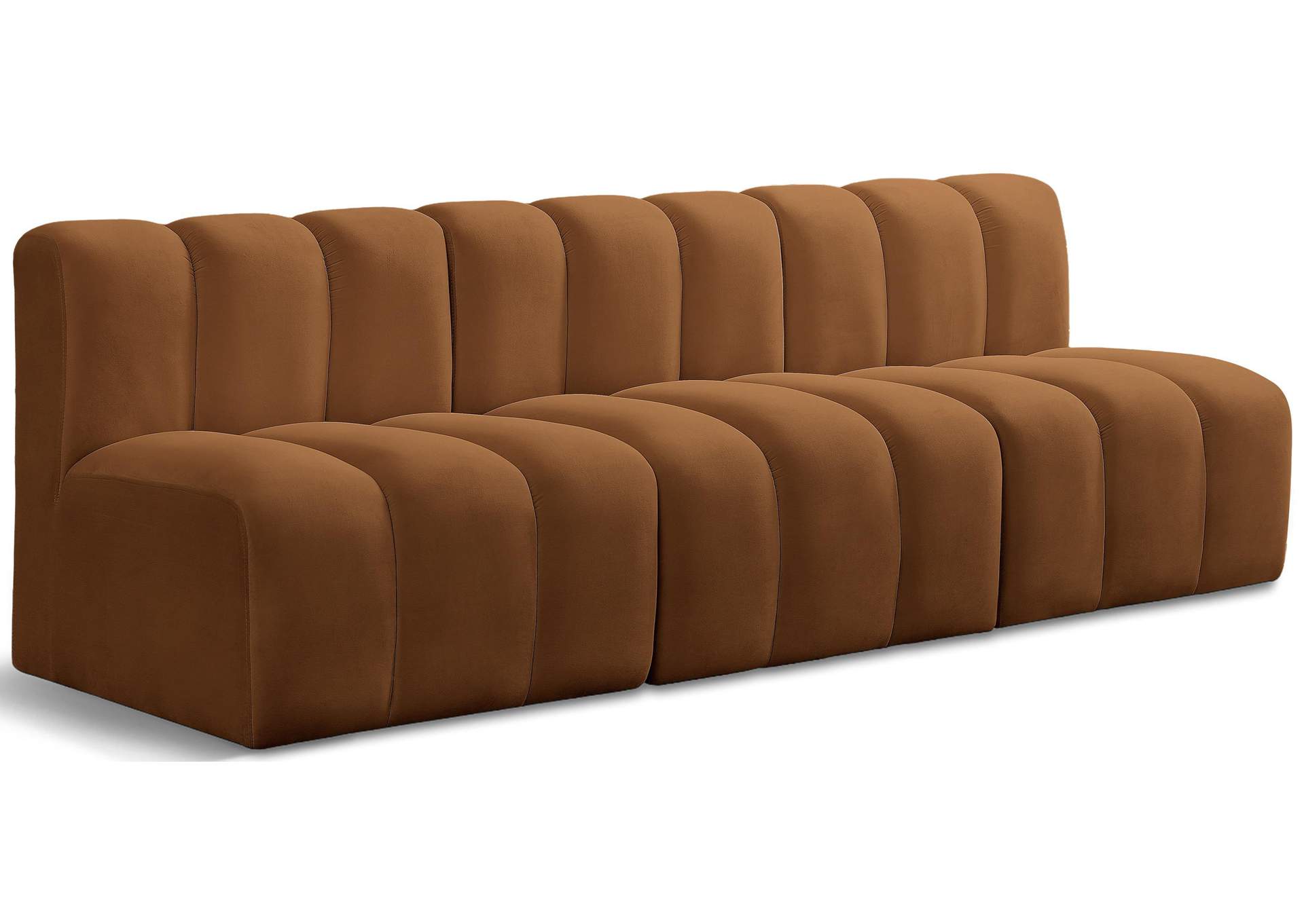 Arc Saddle Velvet Modular Sofa,Meridian Furniture