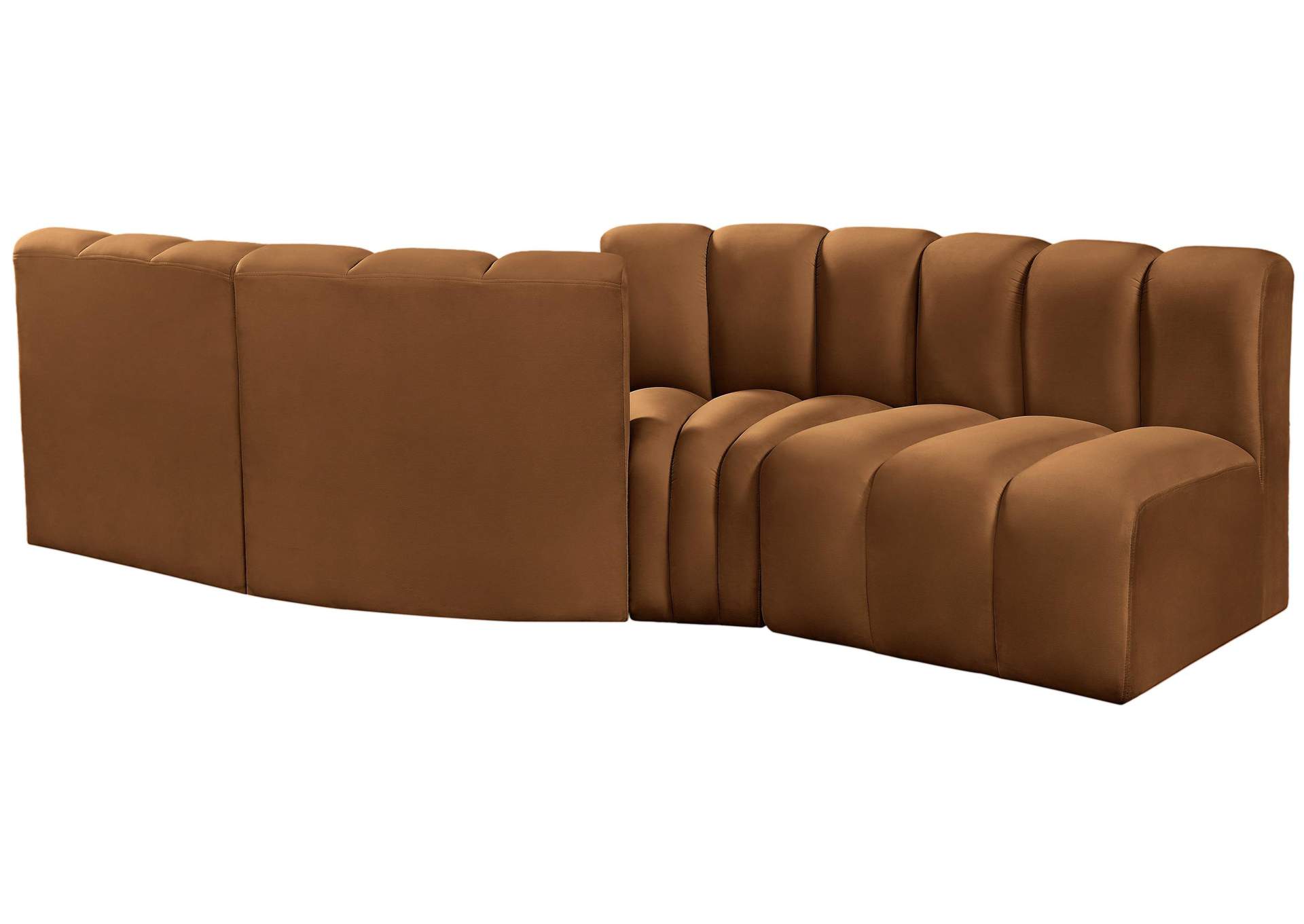 Arc Saddle Velvet Modular Sofa,Meridian Furniture