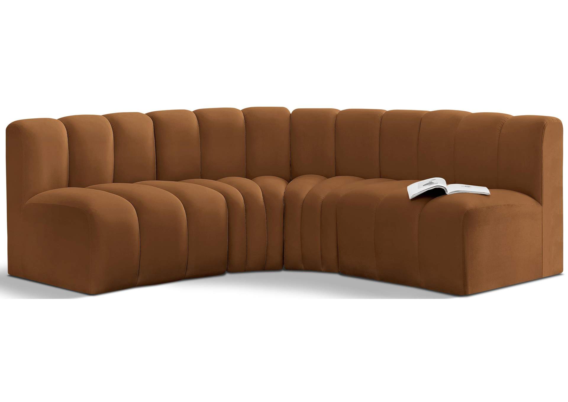 Arc Saddle Velvet Modular Sofa,Meridian Furniture