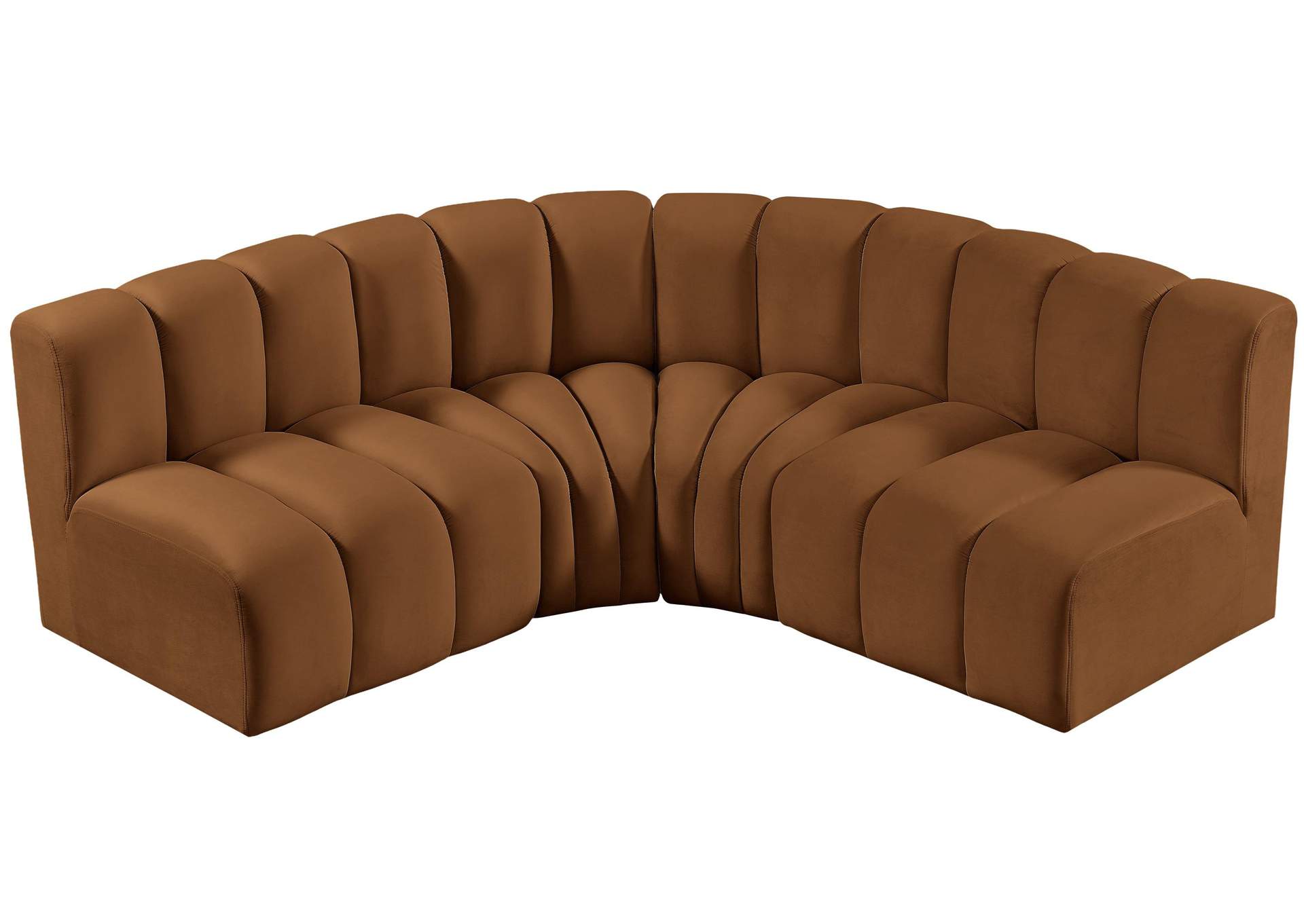 Arc Saddle Velvet Modular Sofa,Meridian Furniture