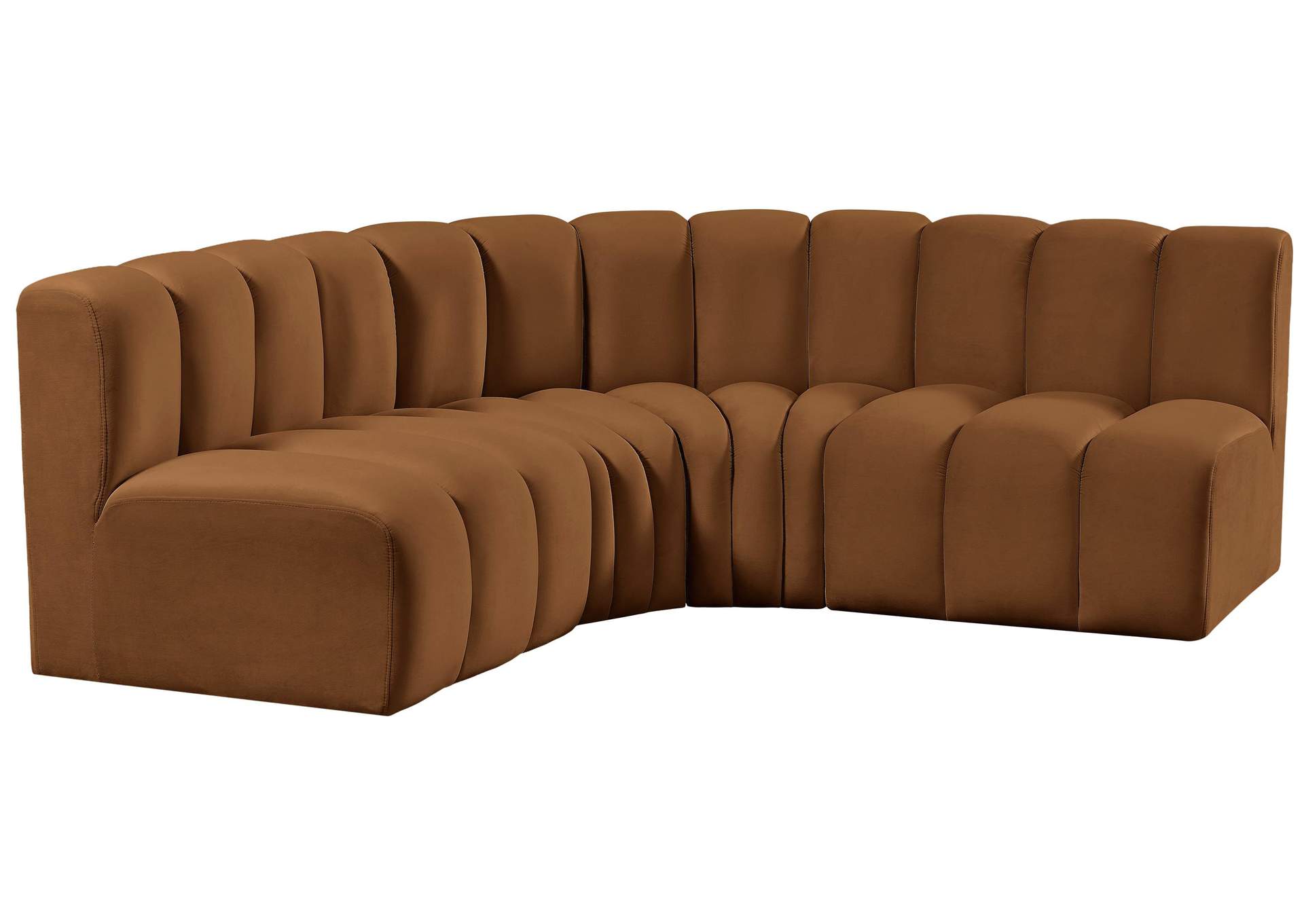 Arc Saddle Velvet Modular Sofa,Meridian Furniture