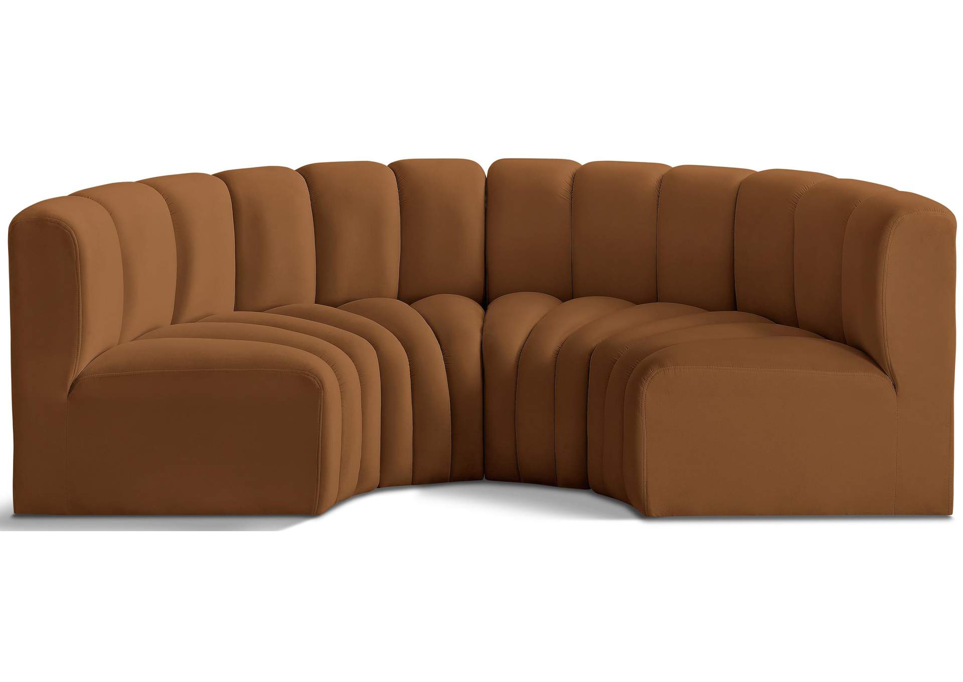 Arc Saddle Velvet Modular Sofa,Meridian Furniture