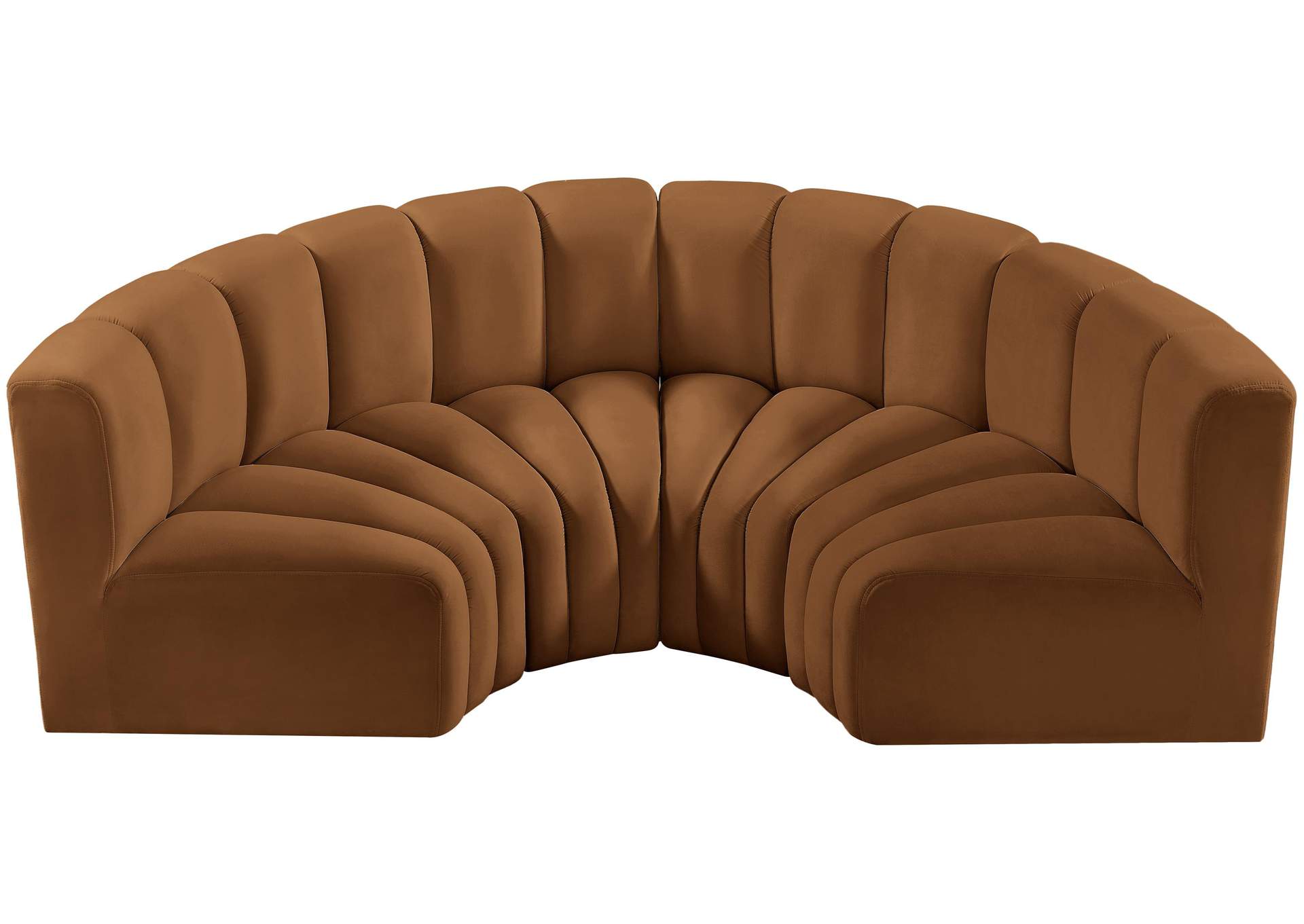 Arc Saddle Velvet Modular Sofa,Meridian Furniture