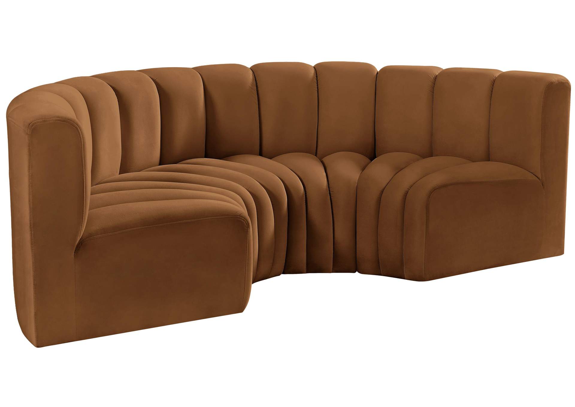 Arc Saddle Velvet Modular Sofa,Meridian Furniture