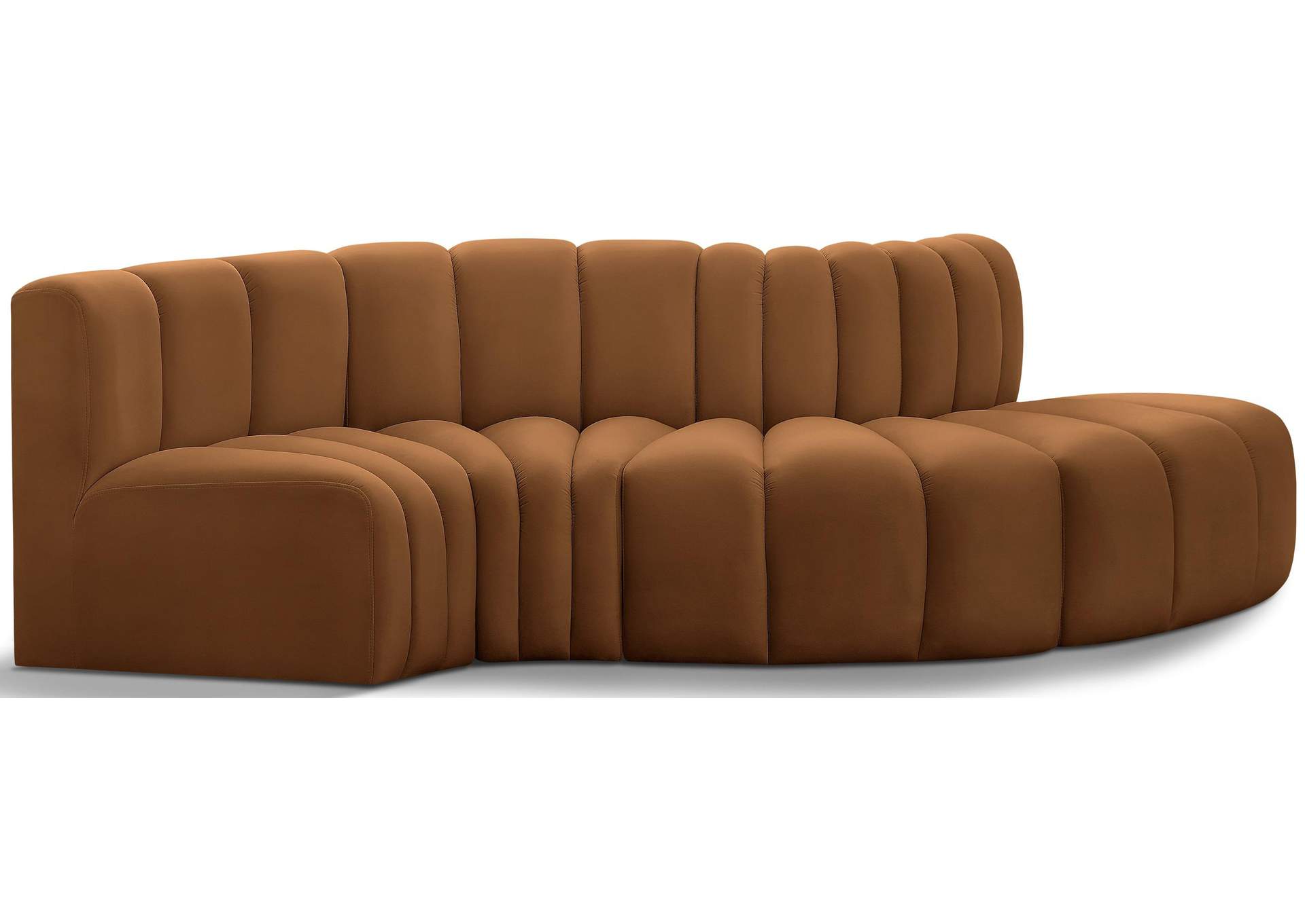 Arc Saddle Velvet Modular Sofa,Meridian Furniture