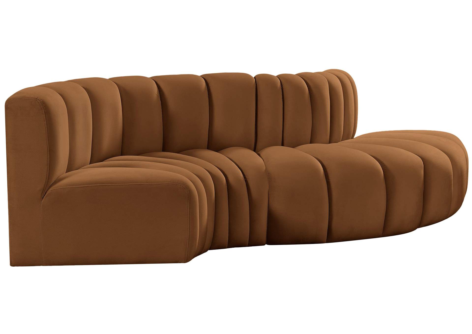 Arc Saddle Velvet Modular Sofa,Meridian Furniture