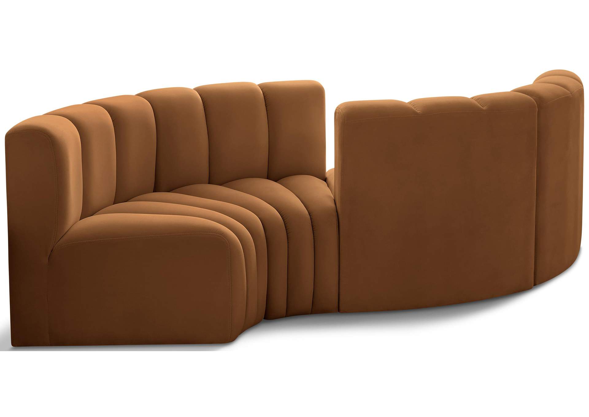 Arc Saddle Velvet Modular Sofa,Meridian Furniture