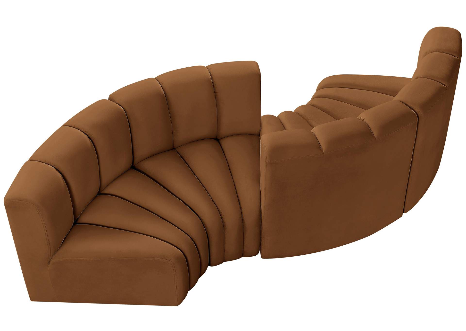 Arc Saddle Velvet Modular Sofa,Meridian Furniture