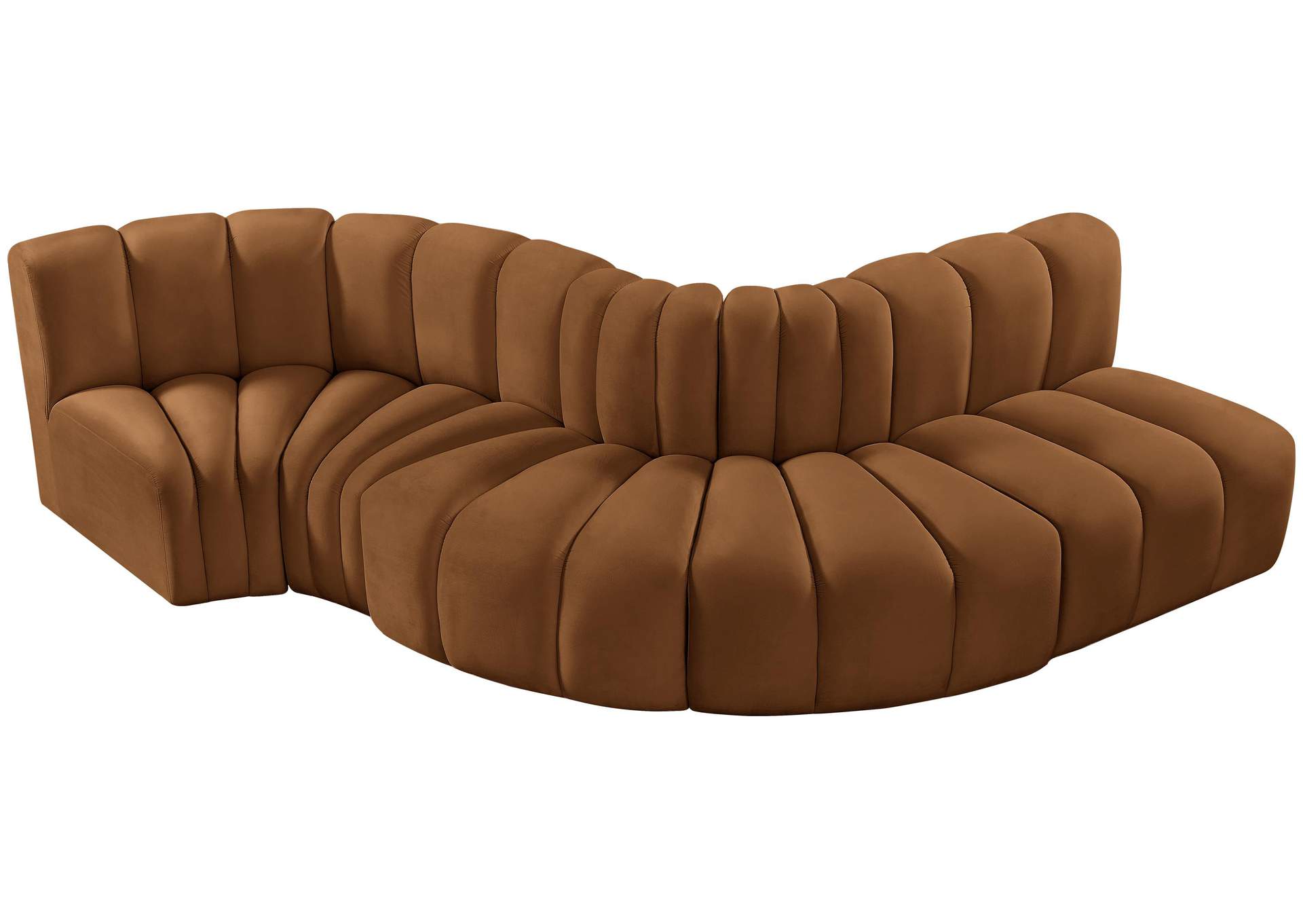 Arc Saddle Velvet Modular Sofa,Meridian Furniture