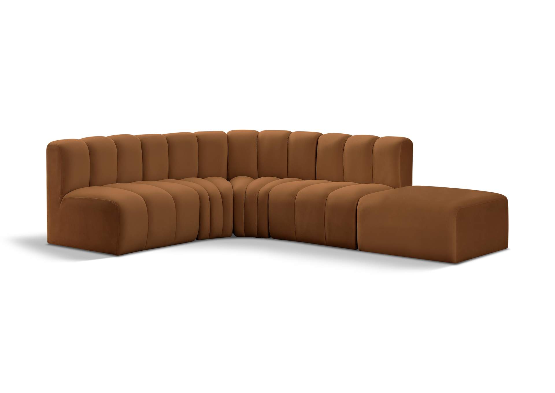 Arc Saddle Velvet Modular Sofa,Meridian Furniture