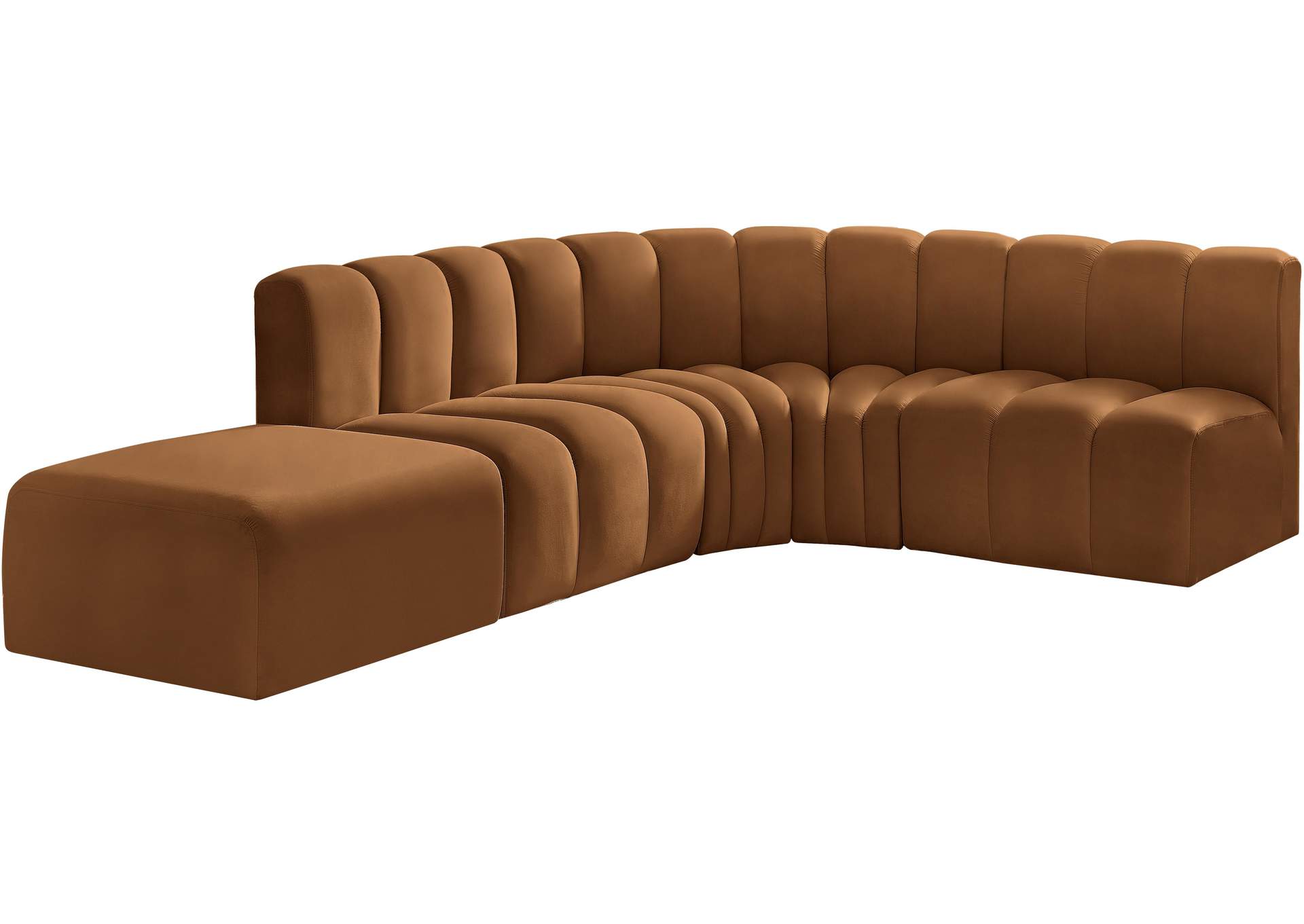 Arc Saddle Velvet Modular Sofa,Meridian Furniture