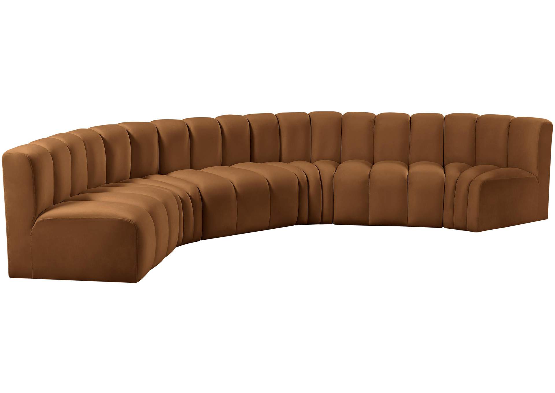 Arc Saddle Velvet Modular Sofa,Meridian Furniture