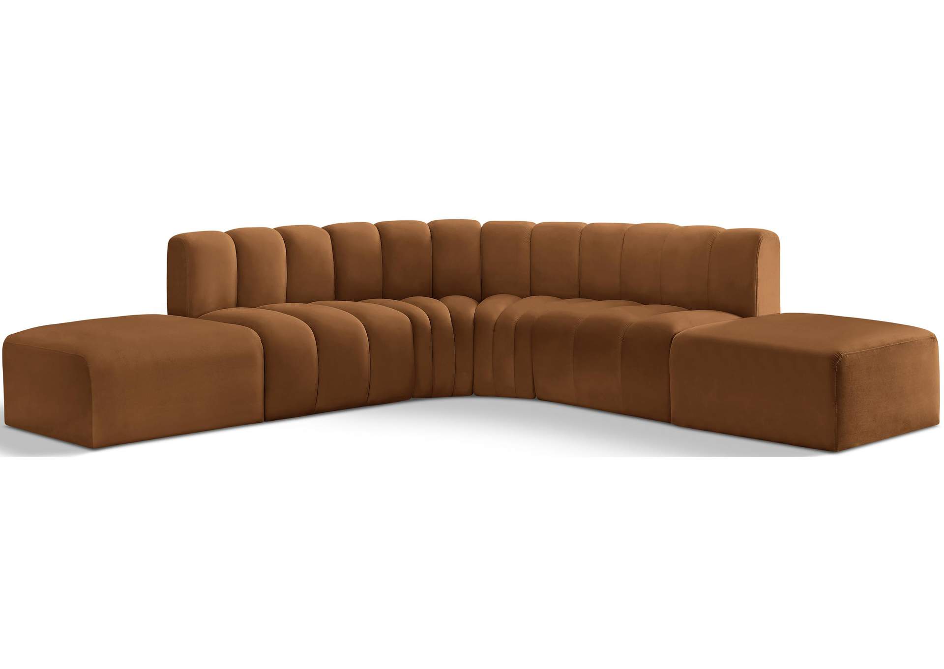 Arc Saddle Velvet Modular Sofa,Meridian Furniture