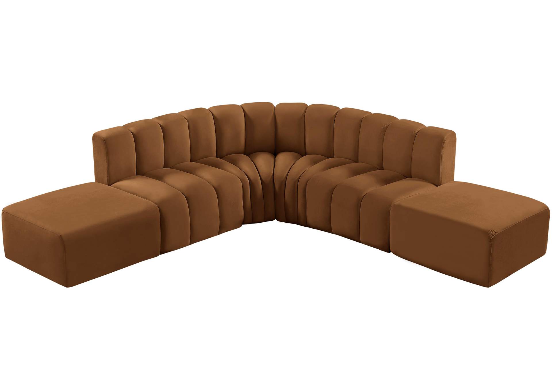 Arc Saddle Velvet Modular Sofa,Meridian Furniture