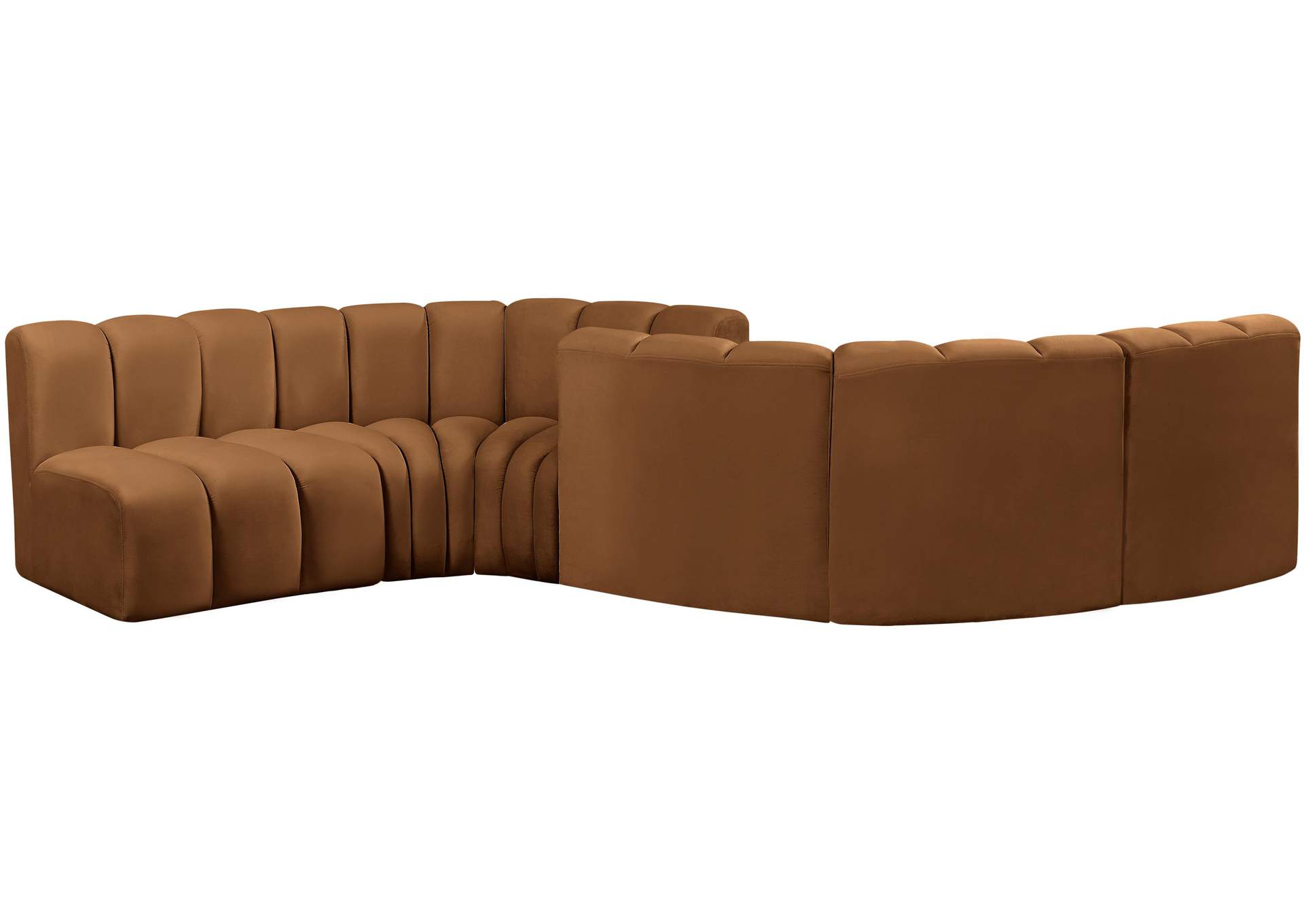 Arc Saddle Velvet Modular Sofa,Meridian Furniture