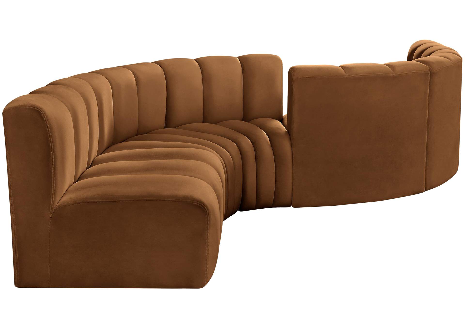 Arc Saddle Velvet Modular Sofa,Meridian Furniture