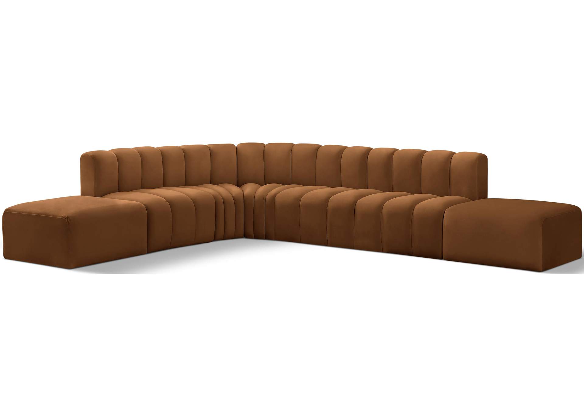 Arc Saddle Velvet Modular Sofa,Meridian Furniture