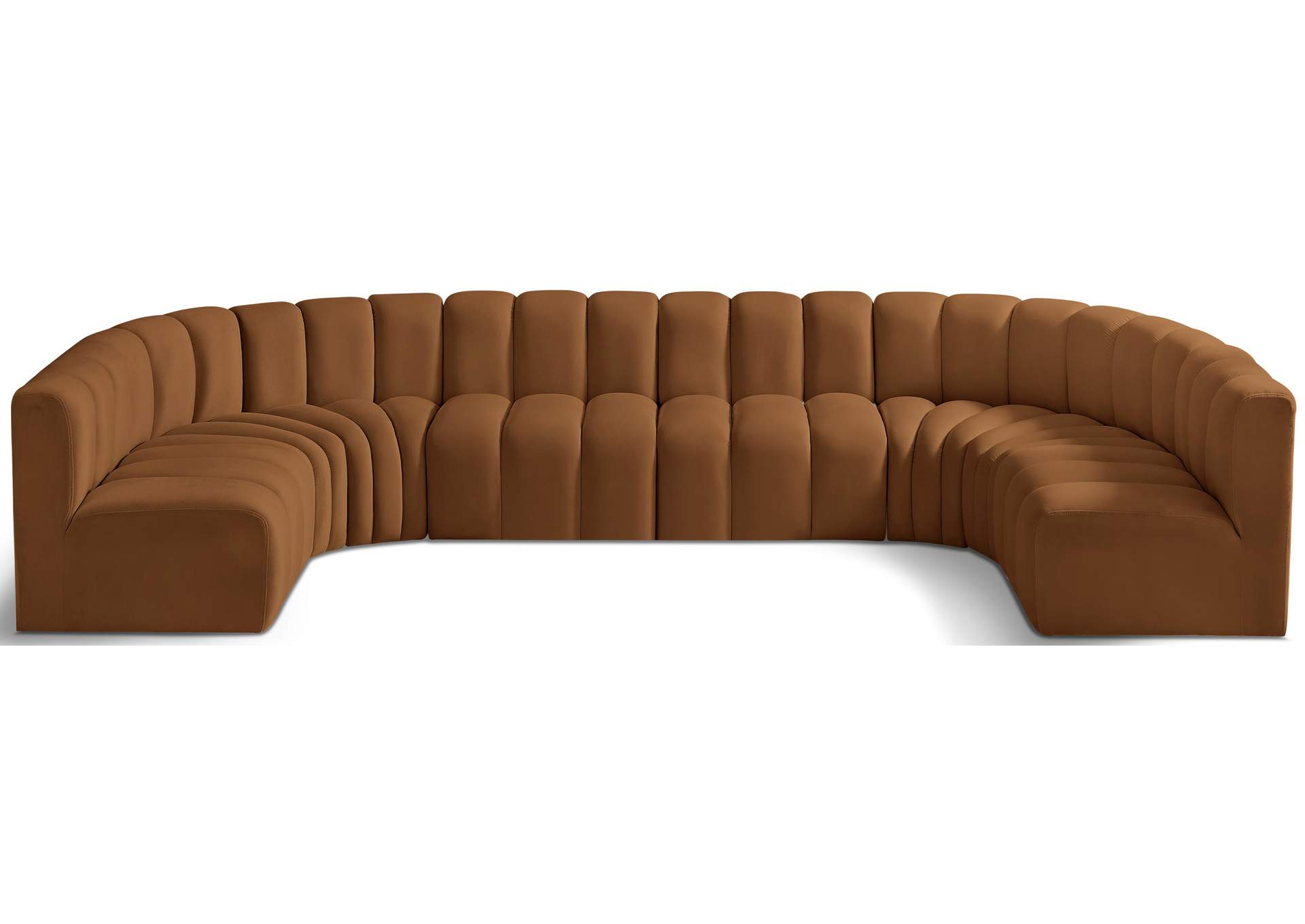 Arc Saddle Velvet Modular Sofa,Meridian Furniture