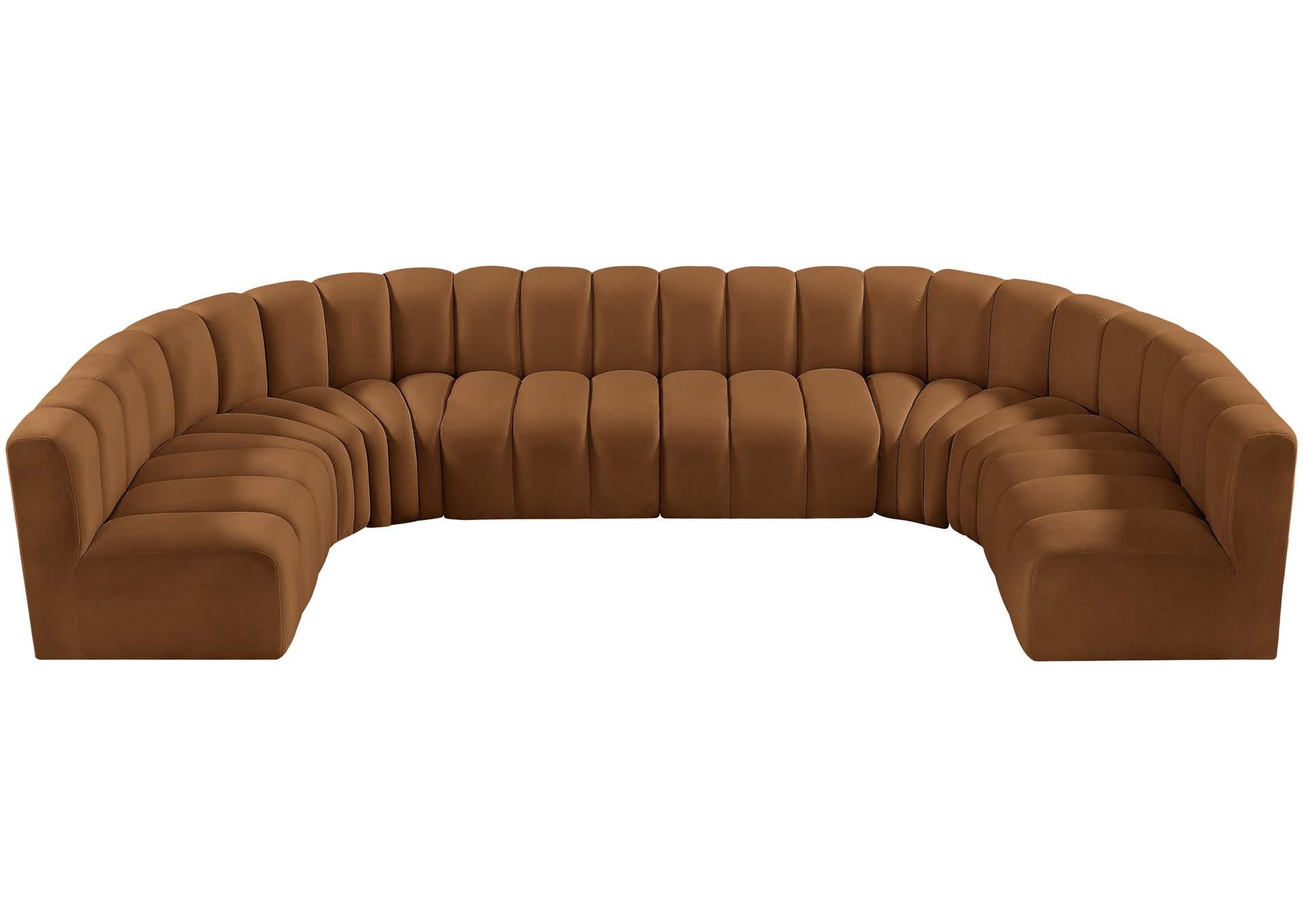 Arc Saddle Velvet Modular Sofa,Meridian Furniture