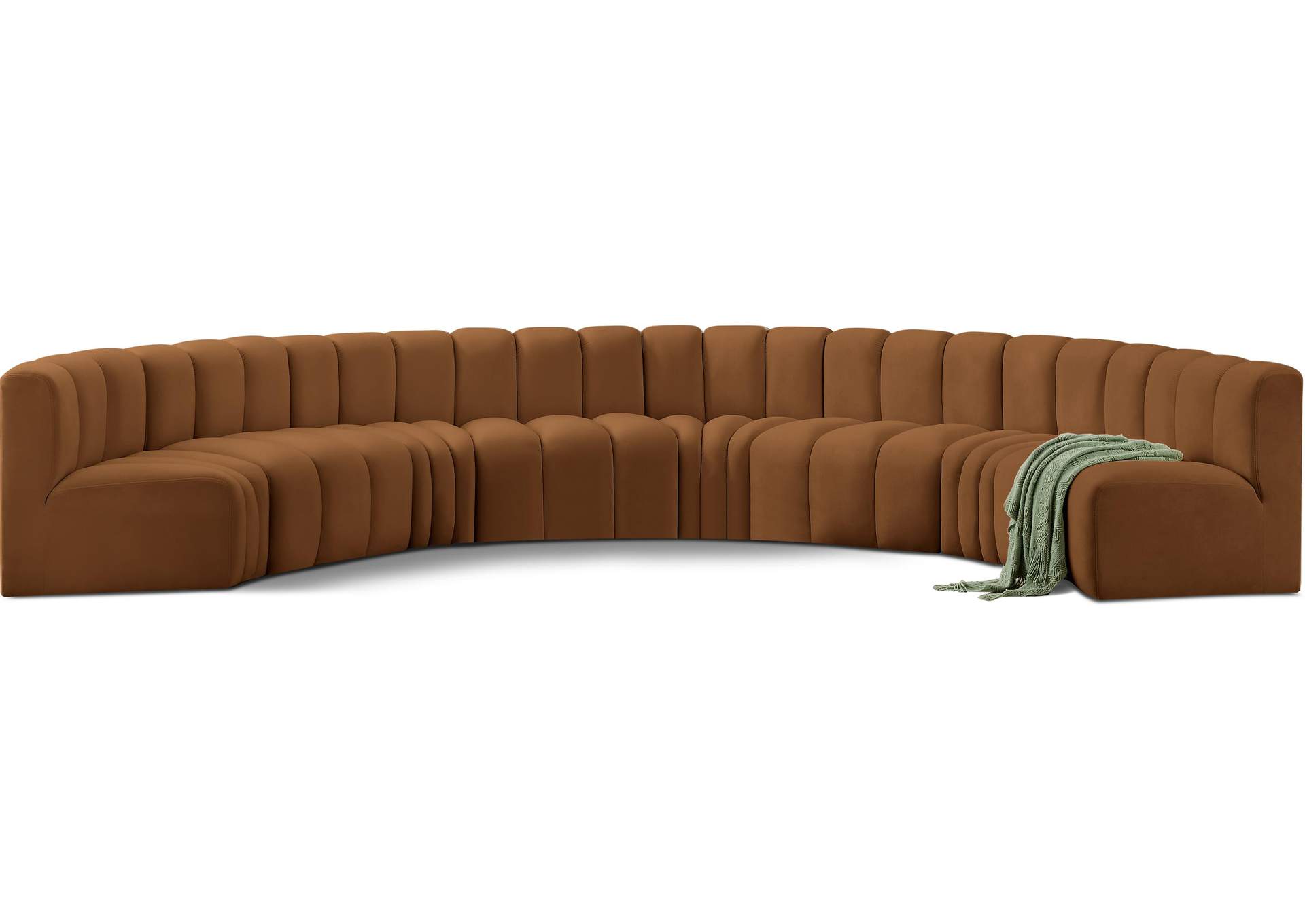 Arc Saddle Velvet Modular Sofa,Meridian Furniture