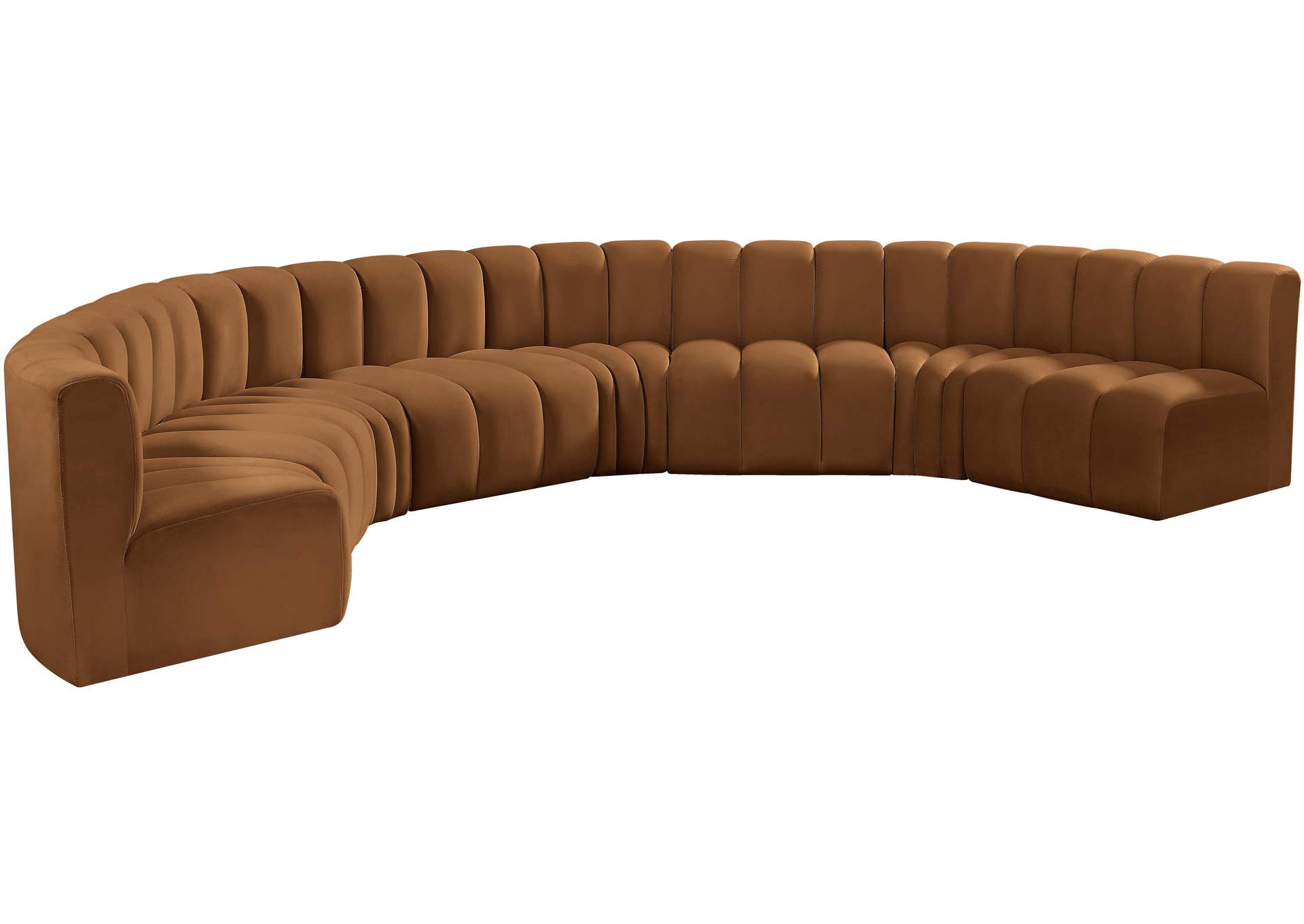 Arc Saddle Velvet Modular Sofa,Meridian Furniture